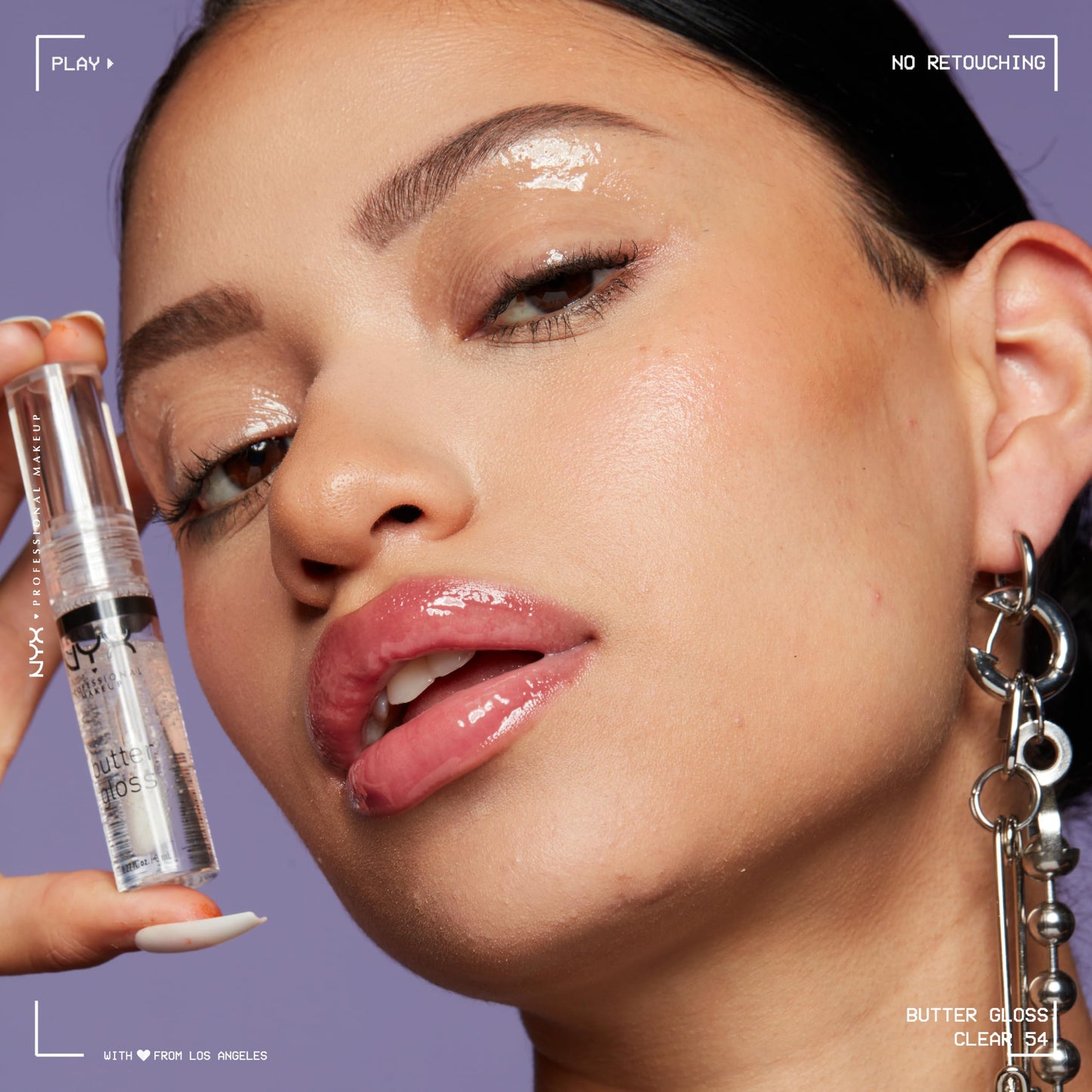 NYX PROFESSIONAL MAKEUP Butter Gloss, Non-Sticky Lip Gloss - Sugar Glass ,Clear Beauty & Personal Care NYX PROFESSIONAL MAKEUP