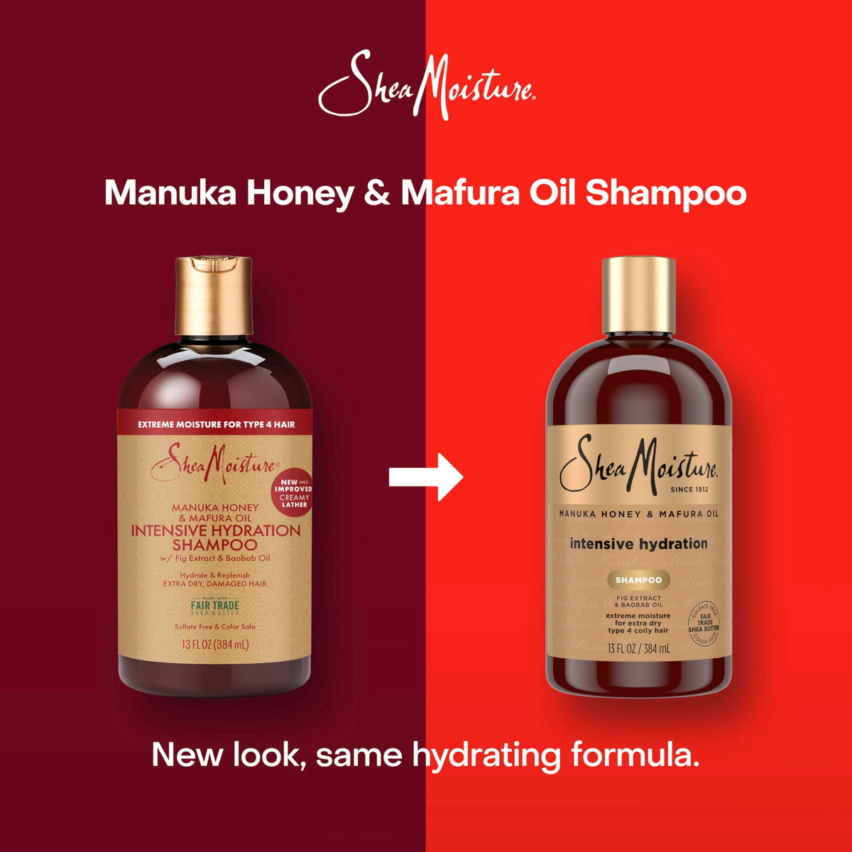 Shea Moisture Intensive Hydration Shampoo Manuka Honey and Mafura Oil for Dry, Damaged Hair Sulfate-Free 13 oz Beauty & Personal Care SheaMoisture