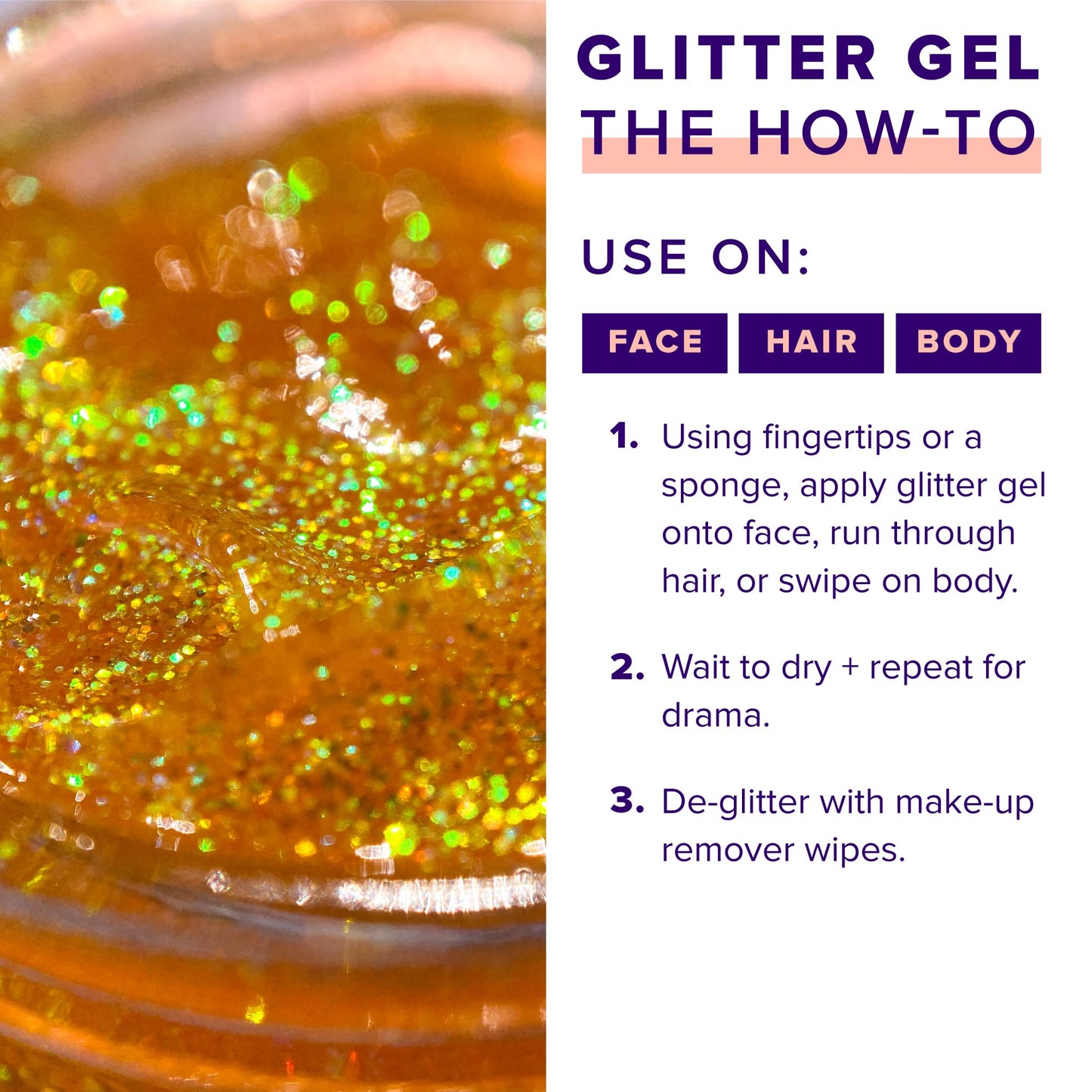 UNICORN SNOT Holographic Face Glitter & Body Glitter Gel | Hair Glitter, Vegan & Cruelty-Free, 1.7 oz Orange Glitter (Fire) Beauty & Personal Care UNICORN SNOT