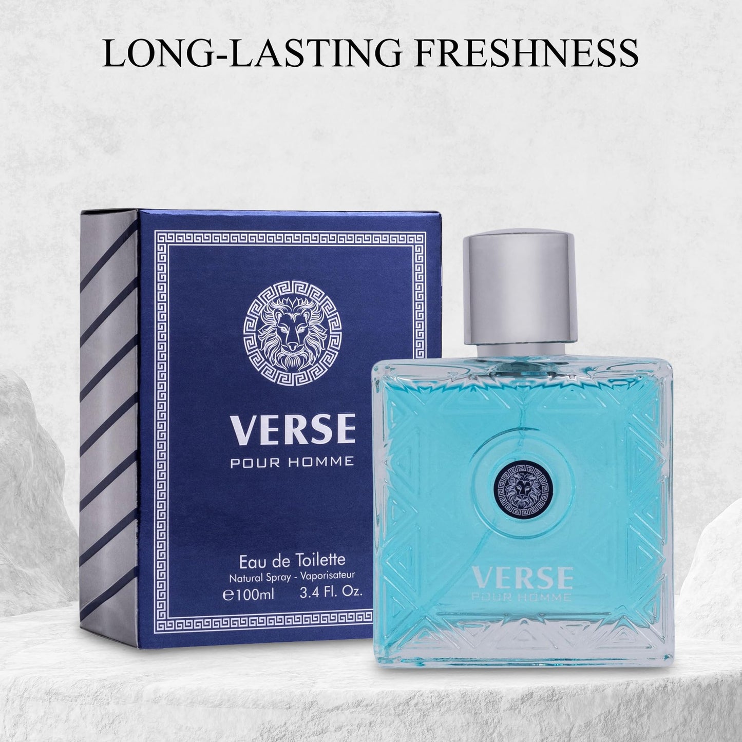 NovoGlow Verse Pour Homme Eau De Parfum Spray for Men Long Lasting Citrusy Floral & Masculine Fragrance Smell Fresh All Day Long Gift for Men for All Beauty & Personal Care NovoGlow