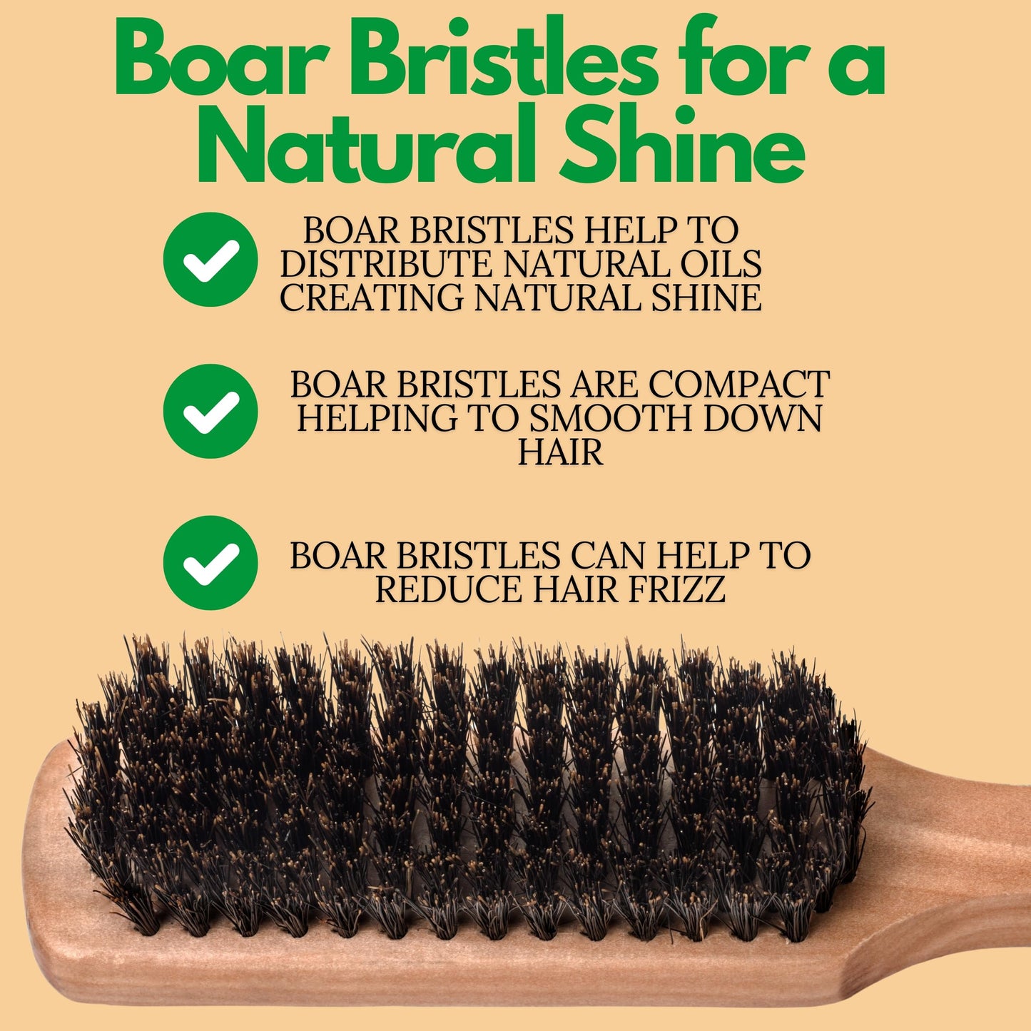 GranNaturals Soft Mens Boar Bristle Hair Brush - Natural Wooden Club Style Wave Hair Brush for Men - Styling Beard Hairbrush for Fine, Thin or Thick Beauty & Personal Care GranNaturals