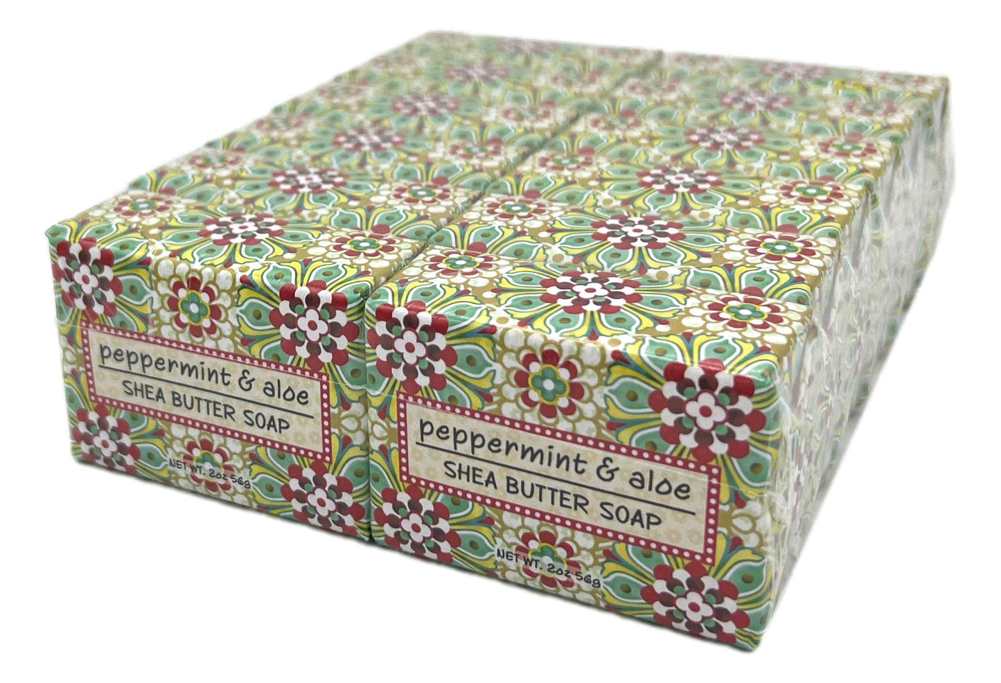 Greenwich Bay Trading Co., Peppermint and Aloe Shea Butter Soap, Set of 12 Bars, 2 Ounces Each Beauty & Personal Care Greenwich Bay