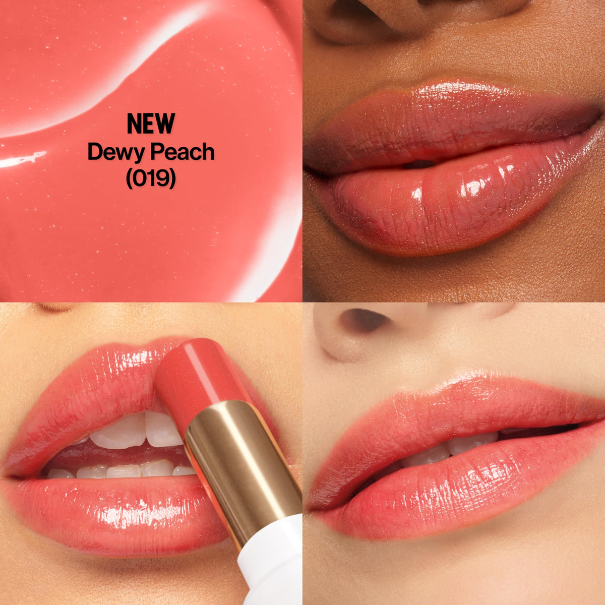 REVLON Super Lustrous Glass Shine Balm, Hydrating Tinted Lip Balm with Hyaluronic Acid, Aloe & Rose Quartz, Light-Medium Coral Lipstick, NEW Shade Beauty & Personal Care REVLON