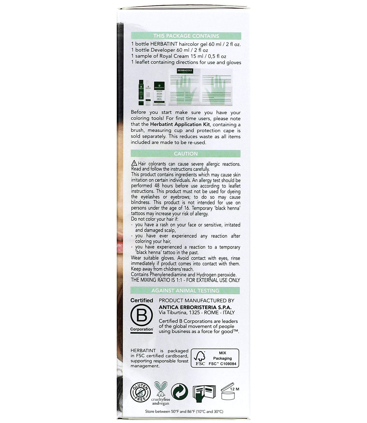Herbatint Hr Color 1n Black