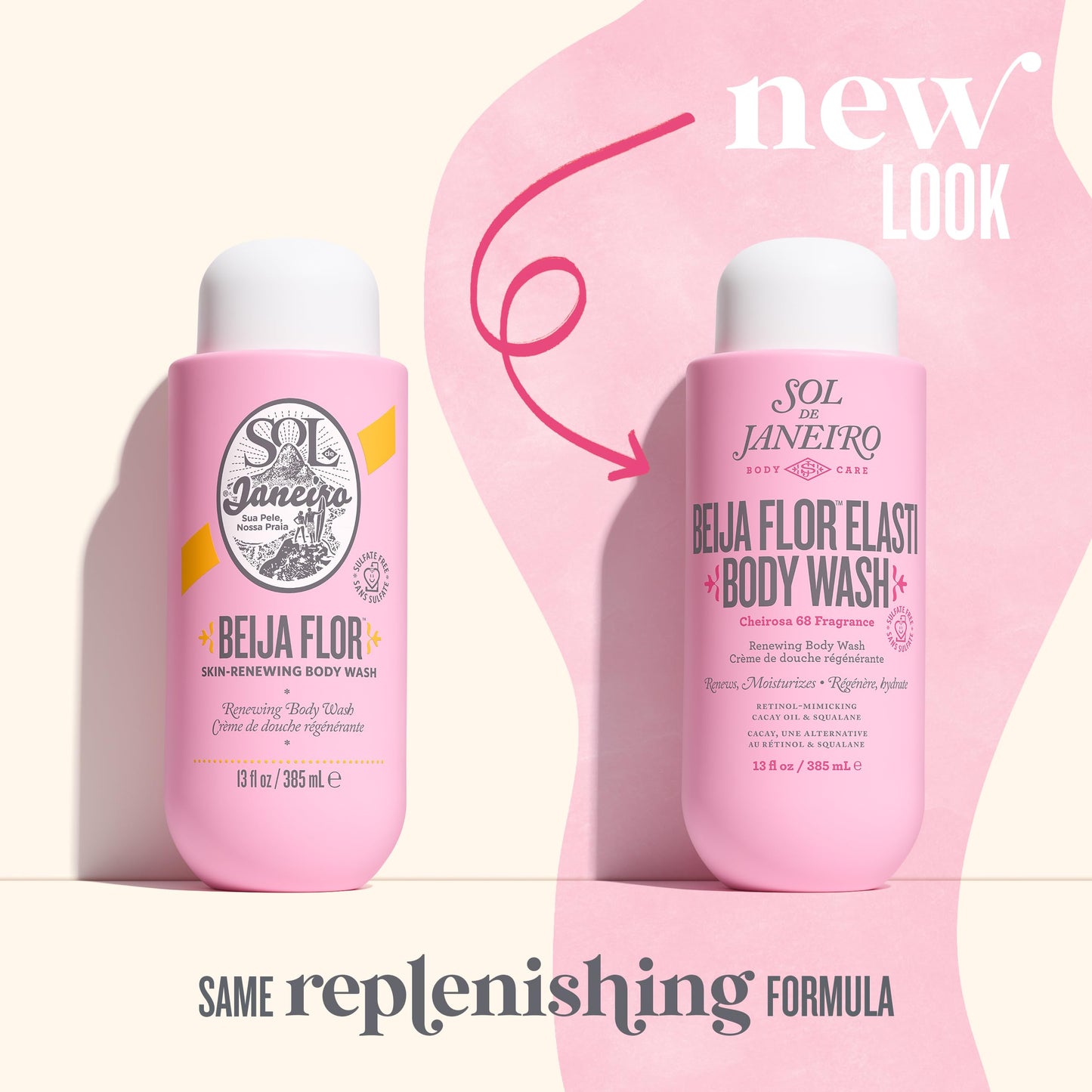 Sol de Janeiro Beija Flor Body Wash 385mL/13.0 fl oz. Beauty & Personal Care Sol de Janeiro