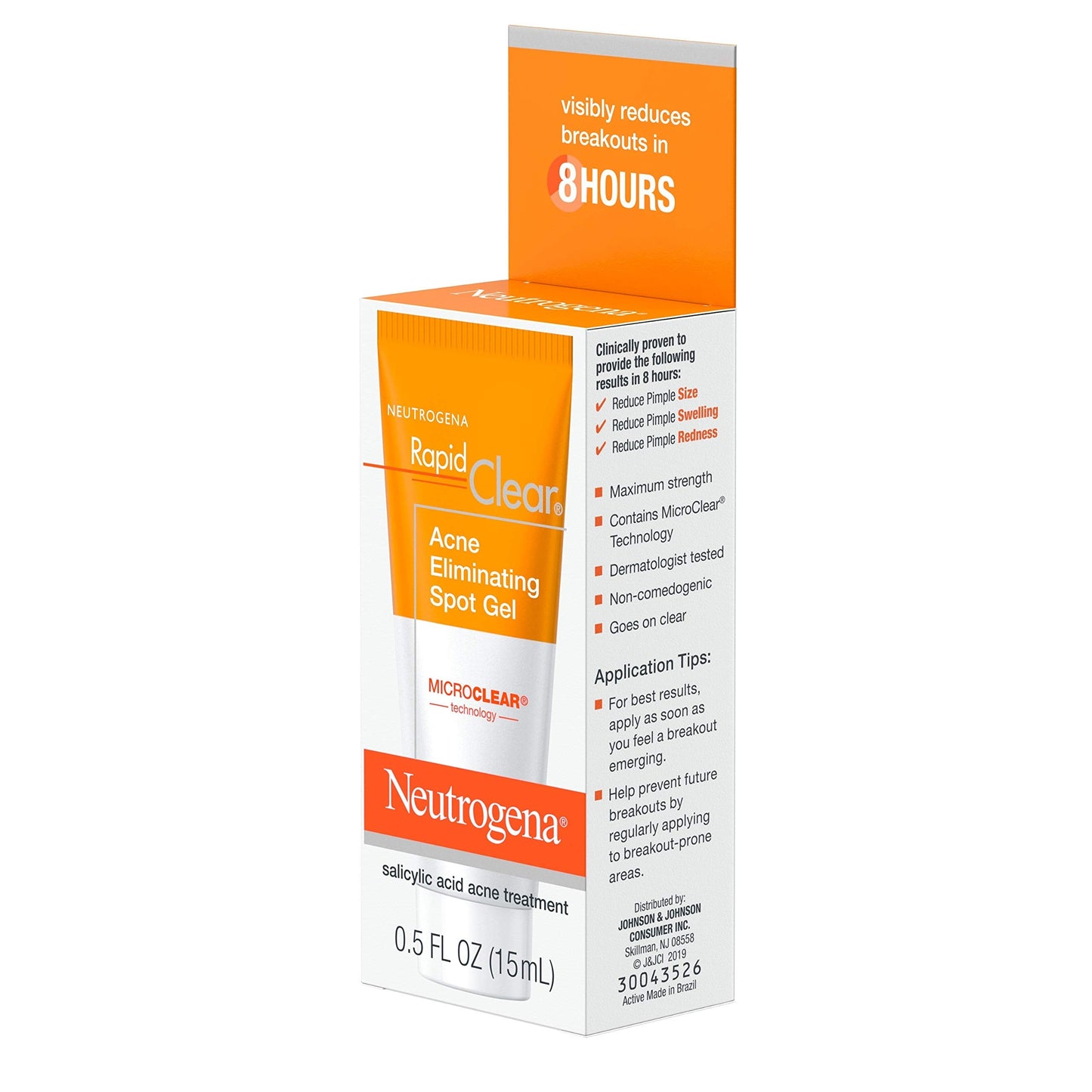 Neutrogena Rapid Clear Acne Eliminating Spot ment Gel with Witch Hazel and Salicylic Acid Acne Medicine for Acne-Prone Skin, 0.5 fl. oz (Pack of 3) Beauty & Personal Care Neutrogena