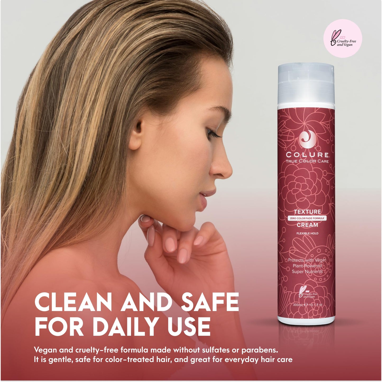COLURE Texture Cream 10 oz - Ultra Light Shaping and Defining Hair Styling Cream with Professional Color Protection Beauty & Personal Care COLURE