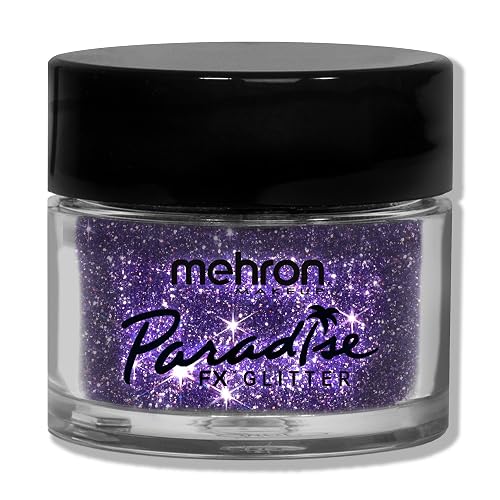 Mehron Makeup Paradise Glitter FX | Professional Cosmetic for Makeup & Art | Vibrant & Shimmering Loose Glitter .25 oz (7 g) (Pastel Lavender) Beauty & Personal Care Mehron
