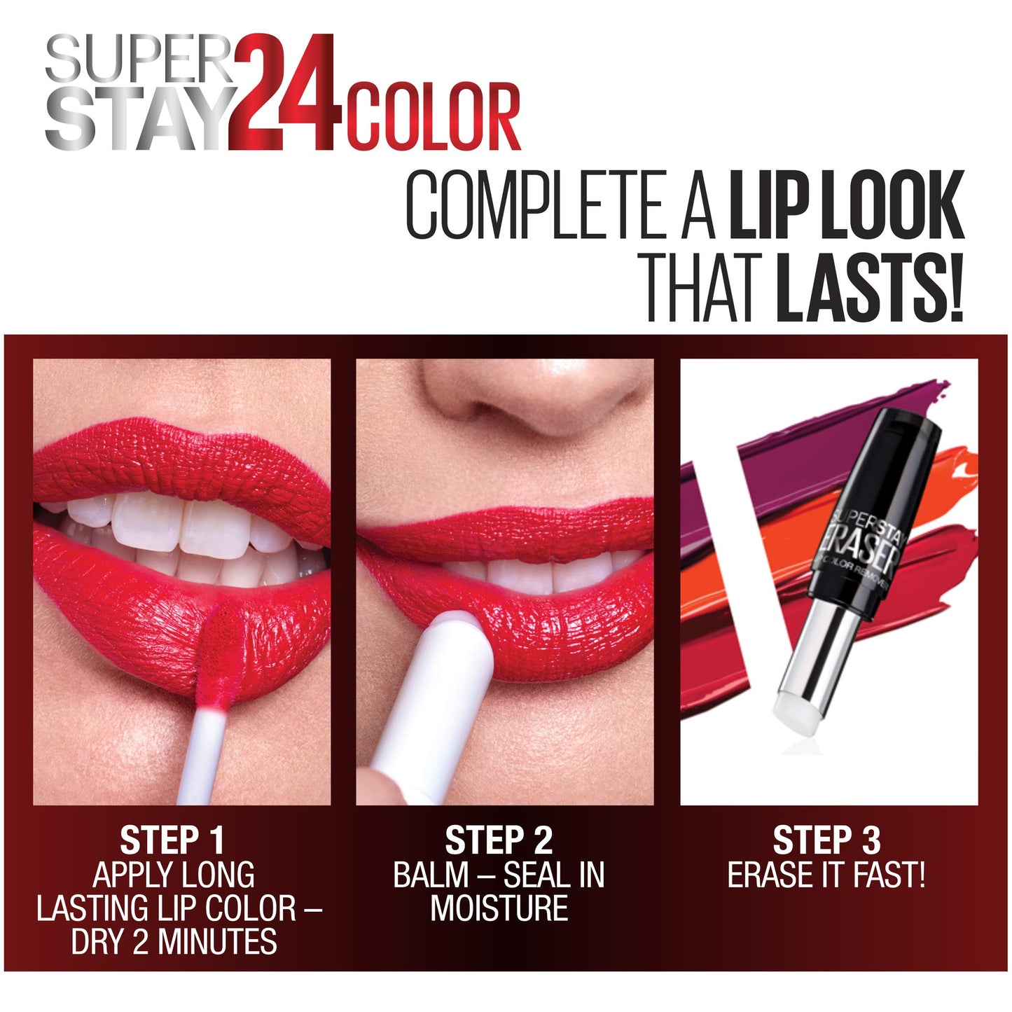 Maybelline Super Stay 24, 2-Step Liquid Lipstick Makeup, Long Lasting Highly Pigmented Color with Moisturizing Balm, Frosted Mauve, Mauve Pink, 1 Beauty & Personal Care MAYBELLINE