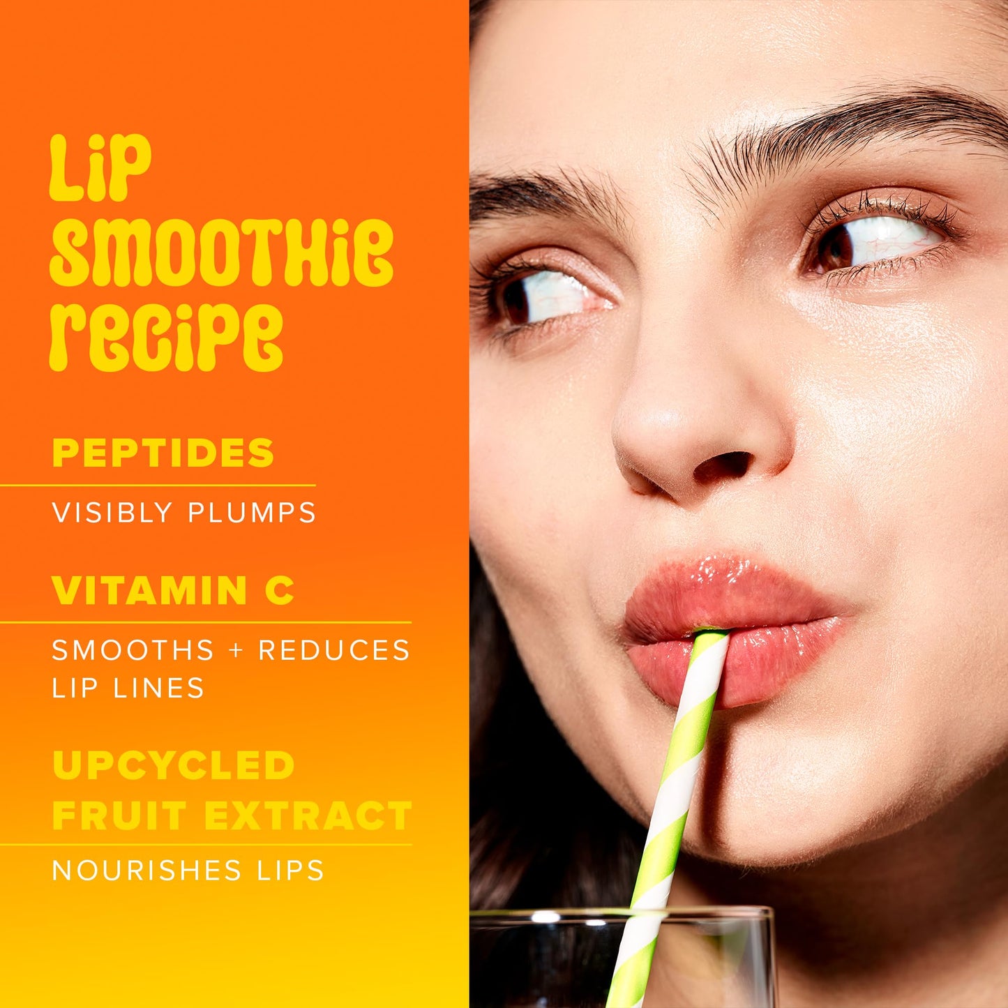 Farmacy Vitamin C + Peptide Hydrating Lip Balm - Lip Smoothie Moisturizing + Plumping Treatment - Smooths Lines with a High-Gloss Finish - Mango (10g) Beauty and Personal Care Farmacy