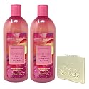 Bath & Body Works Costa Rica Pink Pineapple Sunrise 2 Piece Moisturizing Shampoo Set with a Marbela Natural Oats Sample Soap Beauty & Personal Care Bath & Body Works