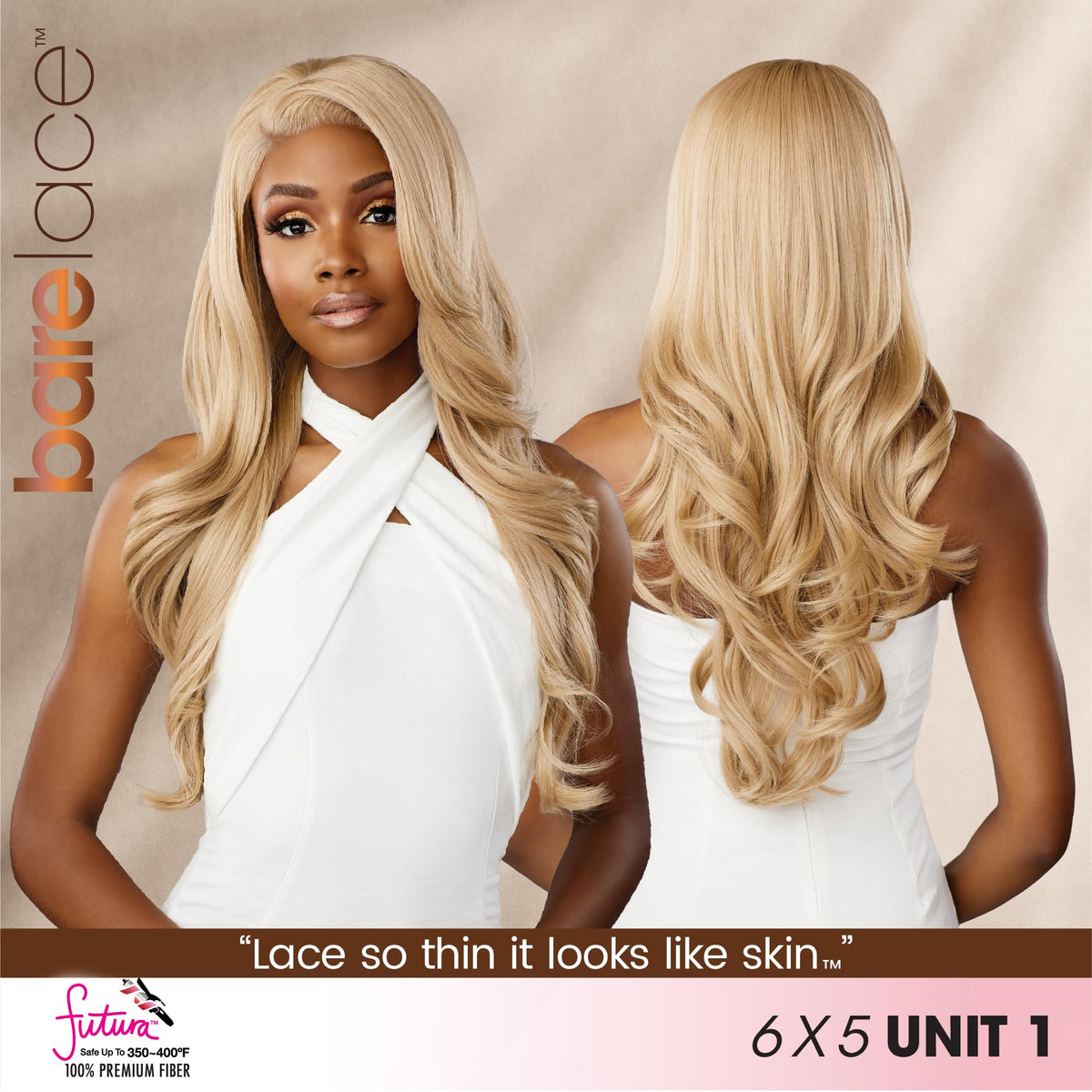 Sensationnel Bare Lace 6x5 Lacewig-Unit 1, 2 DARKBROWN