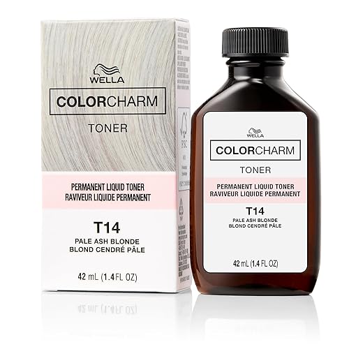 COLORCHARM Permanent Liquid Toners | Neutralize Brass | Free of Parabens | Vegan | T14 Pale Ash Blonde | 1.4 Fl Oz Beauty & Personal Care COLORCHARM