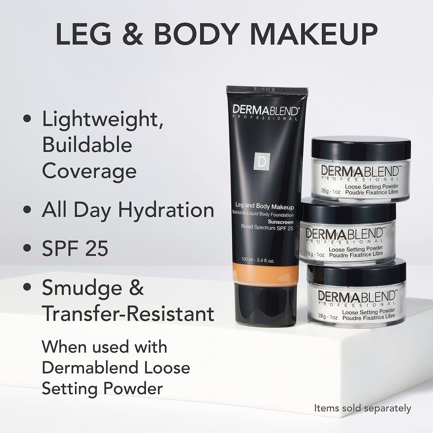 Dermablend Leg and Body Makeup Foundation with SPF 25, 20N Light Natural, 3.4 Fl. Oz. Beauty & Personal Care Dermablend