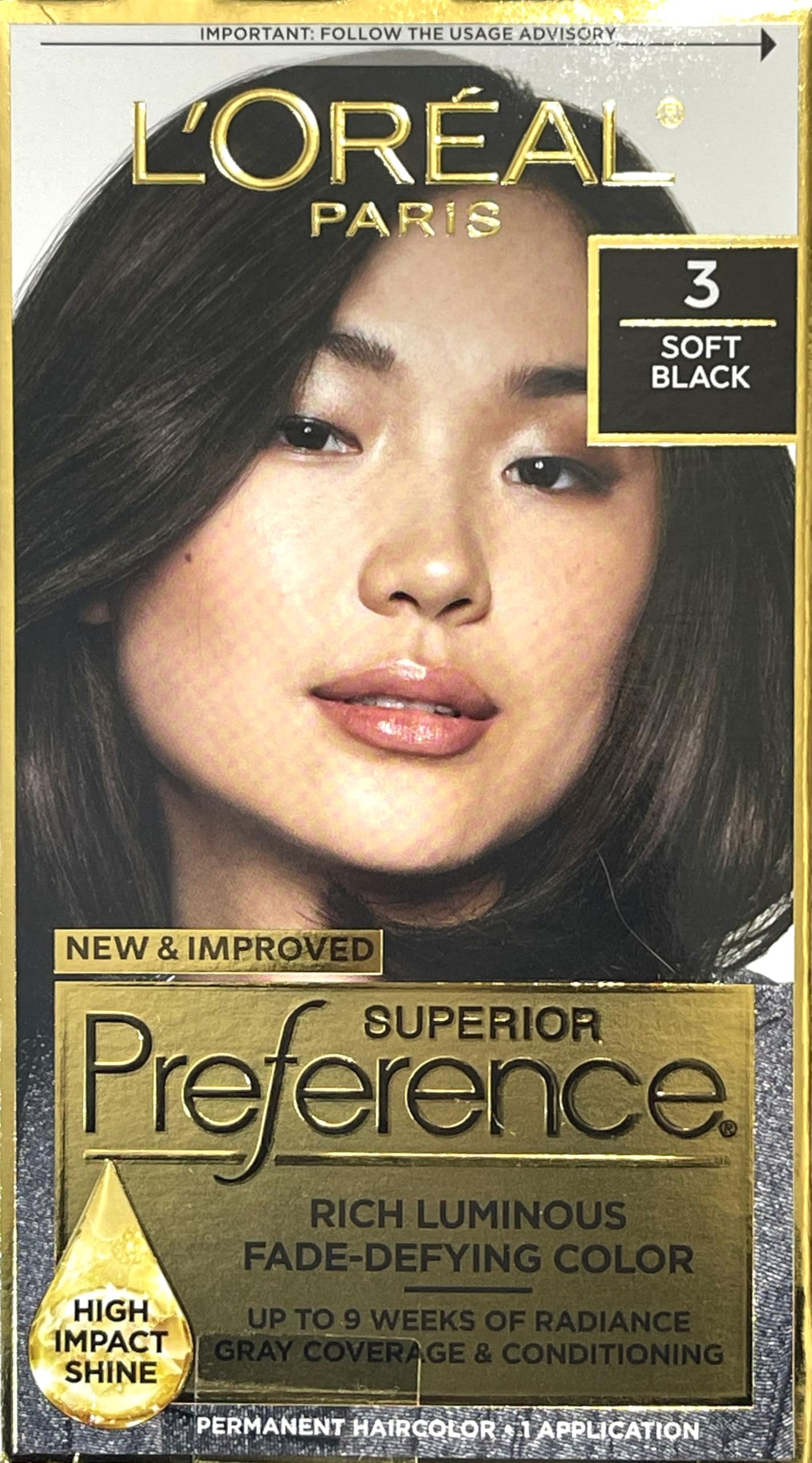 L’Oreal ParisPref Haircol 3 Soft Black Size 1ct Preference Hair Color Soft Black #3 Beauty & Personal Care L'Oreal Paris
