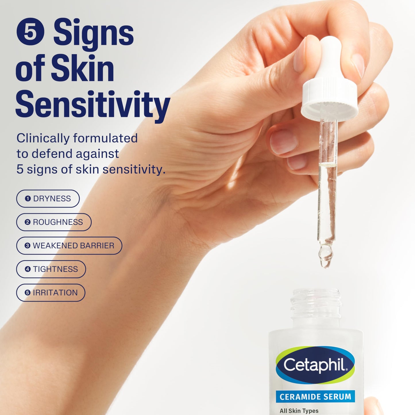Cetaphil Ceramide Serum, Hydrates and Restores Skin Barrier, Formulated with Ceramides & Centella Asiatica, Designed for Sensitive Skin, Fragrance Beauty & Personal Care Cetaphil