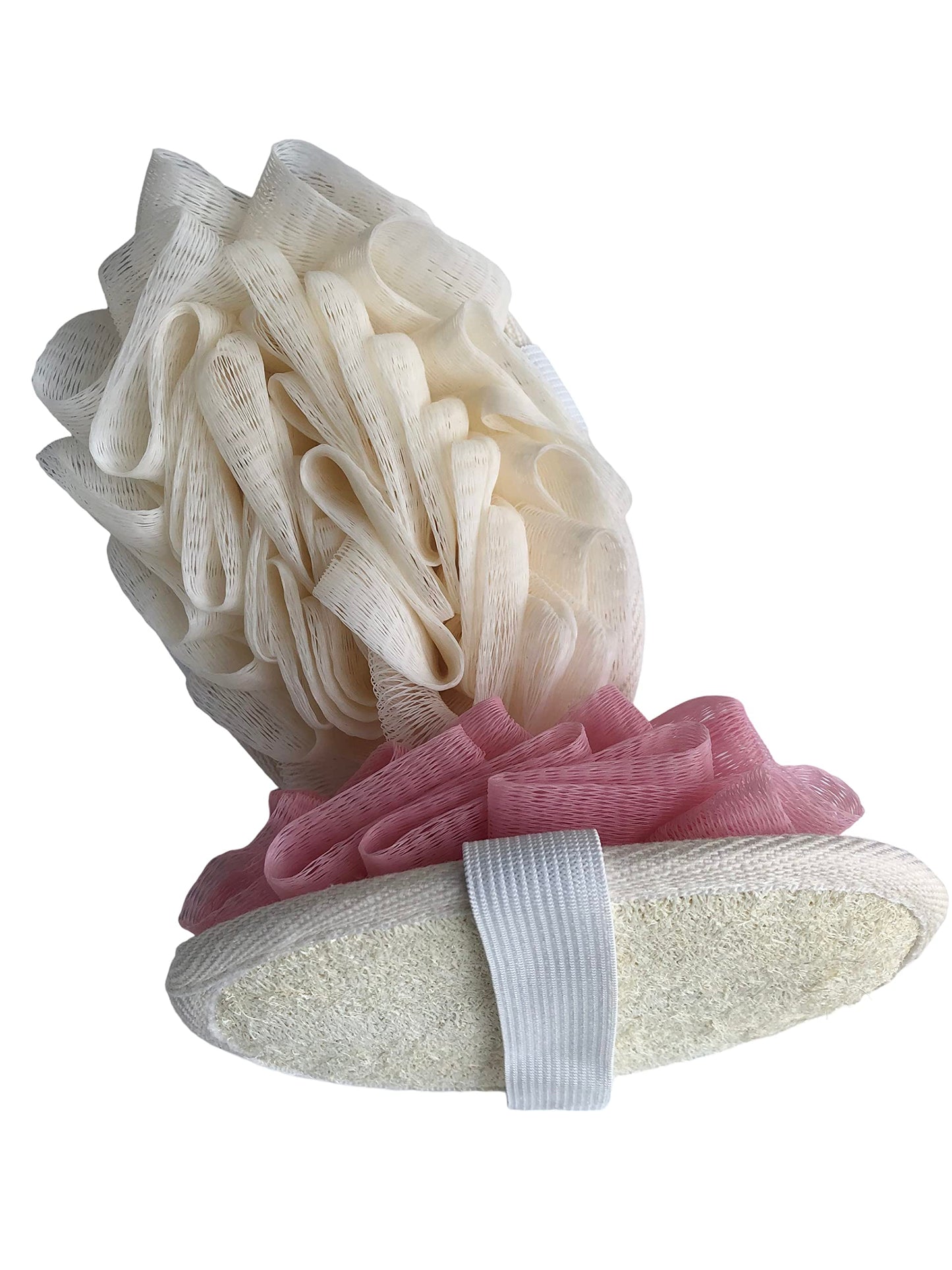 FOVOMA 2PCS Travel Body Natural Loofah Sponge,Mini Pink Loofah Travel Size, Eco Organic Loofah Sponge with Hand,Loofah Soft Sensitive Skin Beauty & Personal Care Fovoma