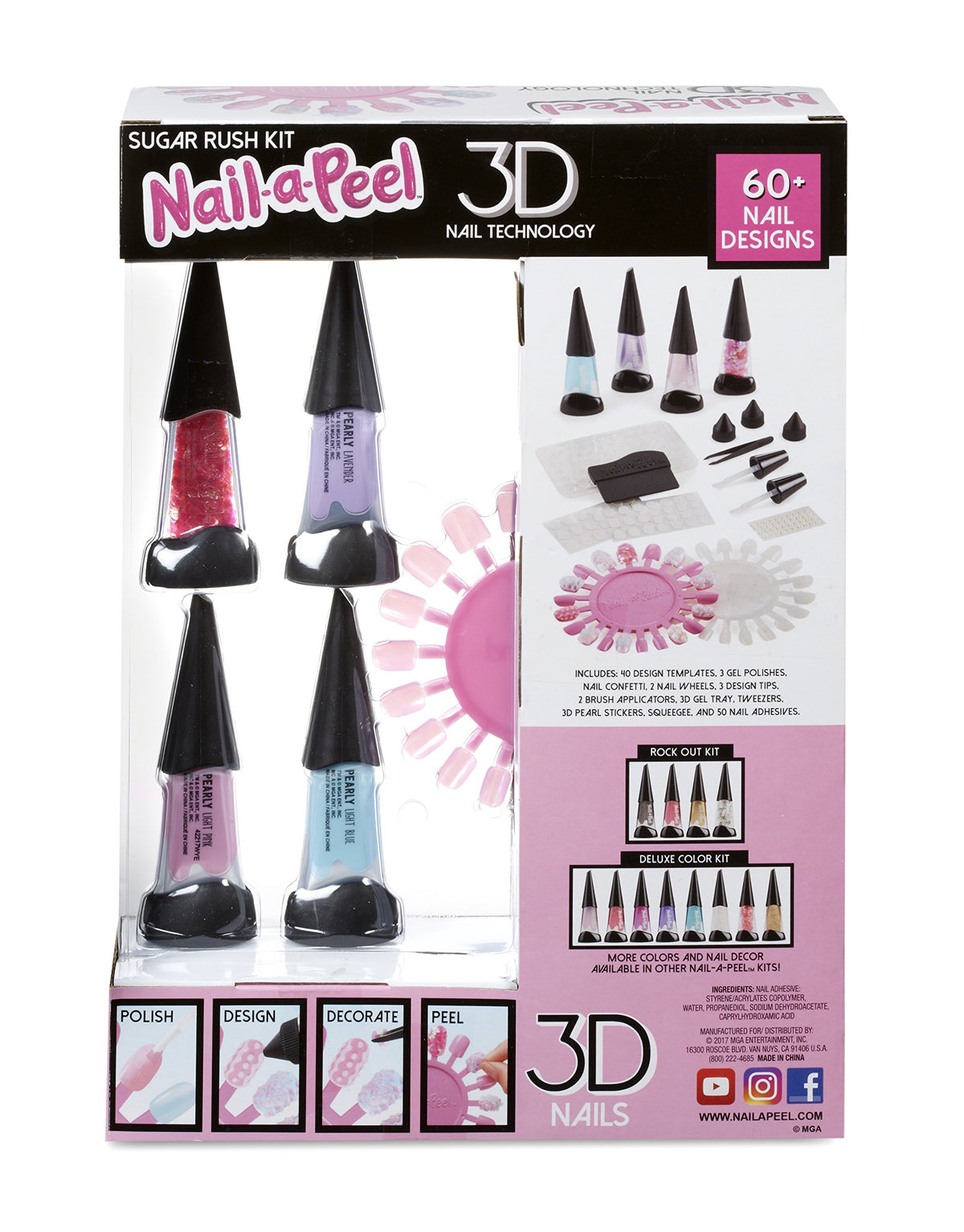 Nail-a-Peel Theme Kit- Rock Out Child's Toy