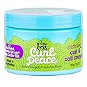 Just For Me Curl Peace Defining Curl & Coil Cream - Holds & Hydrates, Contains Flaxseed, Avocado Oil & Black Castor Oil, No Animal Testing, 12 oz Beauty & Personal Care Just For Me