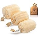 Almooni Egyptian Loofah Exfoliating Body Scrubber, Natural Real Egyptian Shower Loofah Sponge Body Scrubber for Women and Men, for Body and Face That Beauty & Personal Care ALMOONI