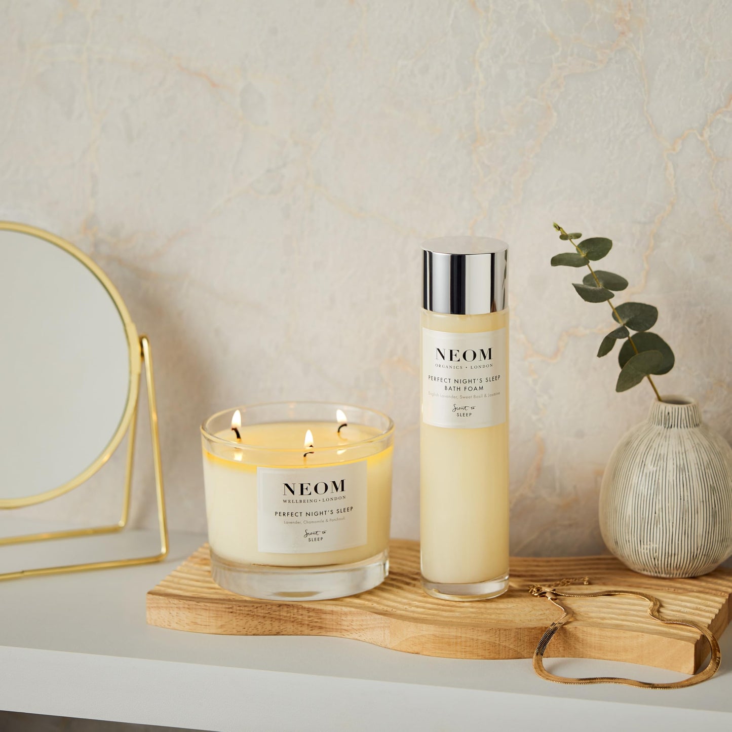 NEOM Perfect Night's Sleep Bath Foam, 200ml I Lavender, Sweet Basil & Jasmine I 100% Natural Fragrances I 16 Other Essential Oils I Soothing Aloe Beauty and Personal Care Neom