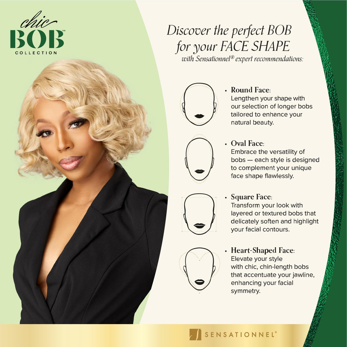 Sensationnel Chicbob Lace Frontwig-Bob Unit 7, BEIGEBLONDE