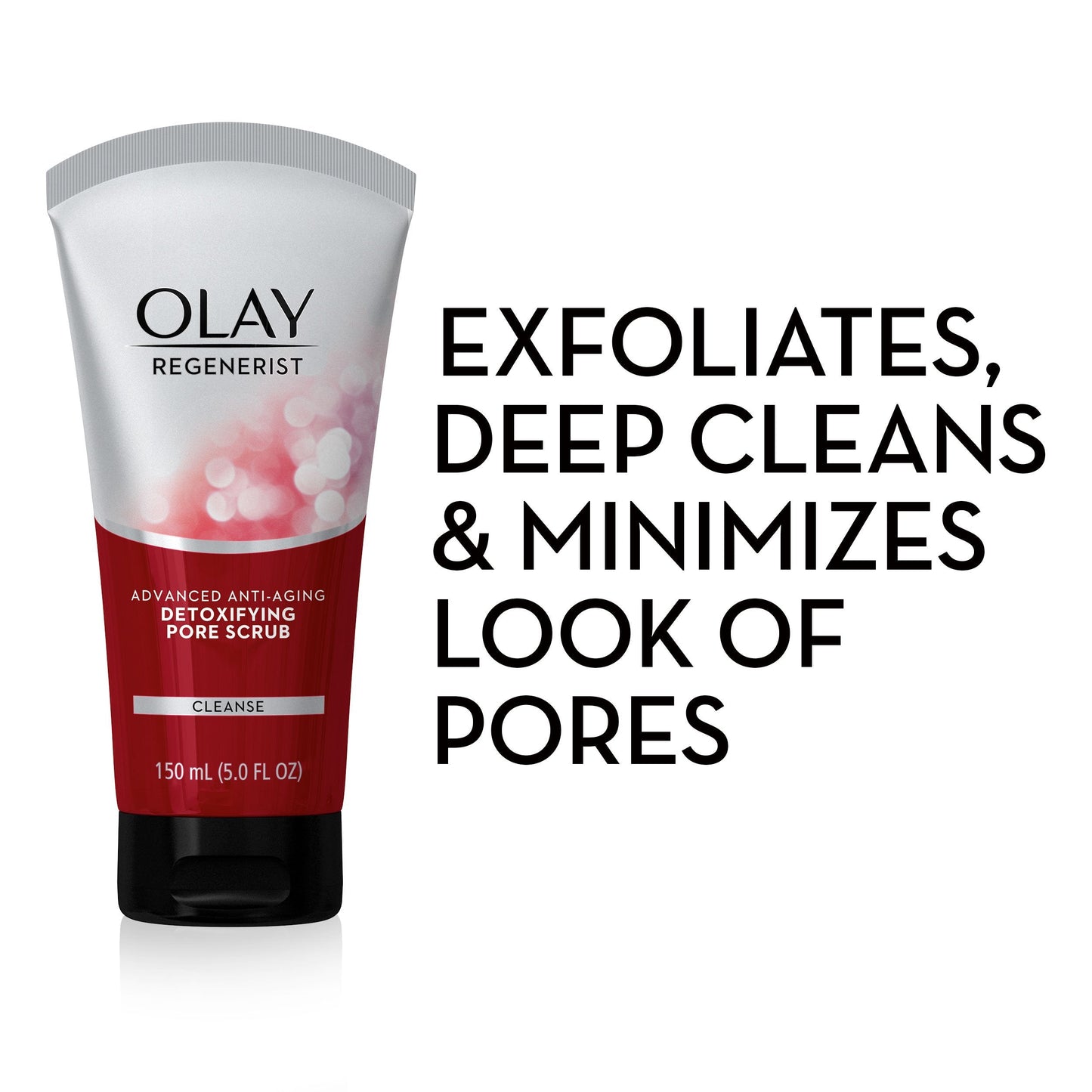 Facial Cleanser by Olay Regenerist Detoxifying Pore Scrub Cleanser, 5 Fluid Ounce Packaging may Vary Beauty & Personal Care Olay