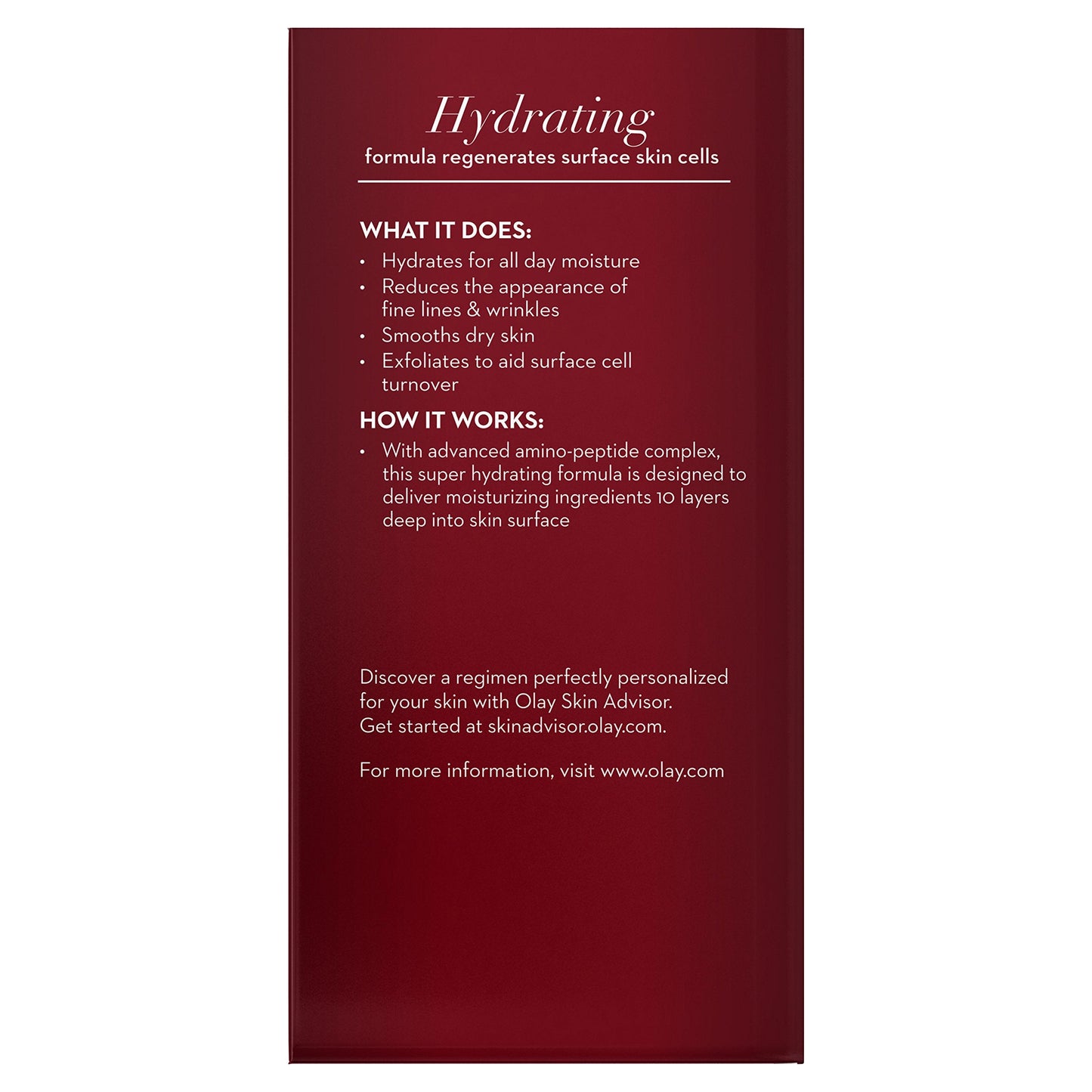 Face Moisturizer by Olay Regenerist Advanced Anti-Aging Deep Hydration Regenerating Cream Moisturizer, 1.7 Fluid Ounce Packaging may Vary Beauty & Personal Care Olay