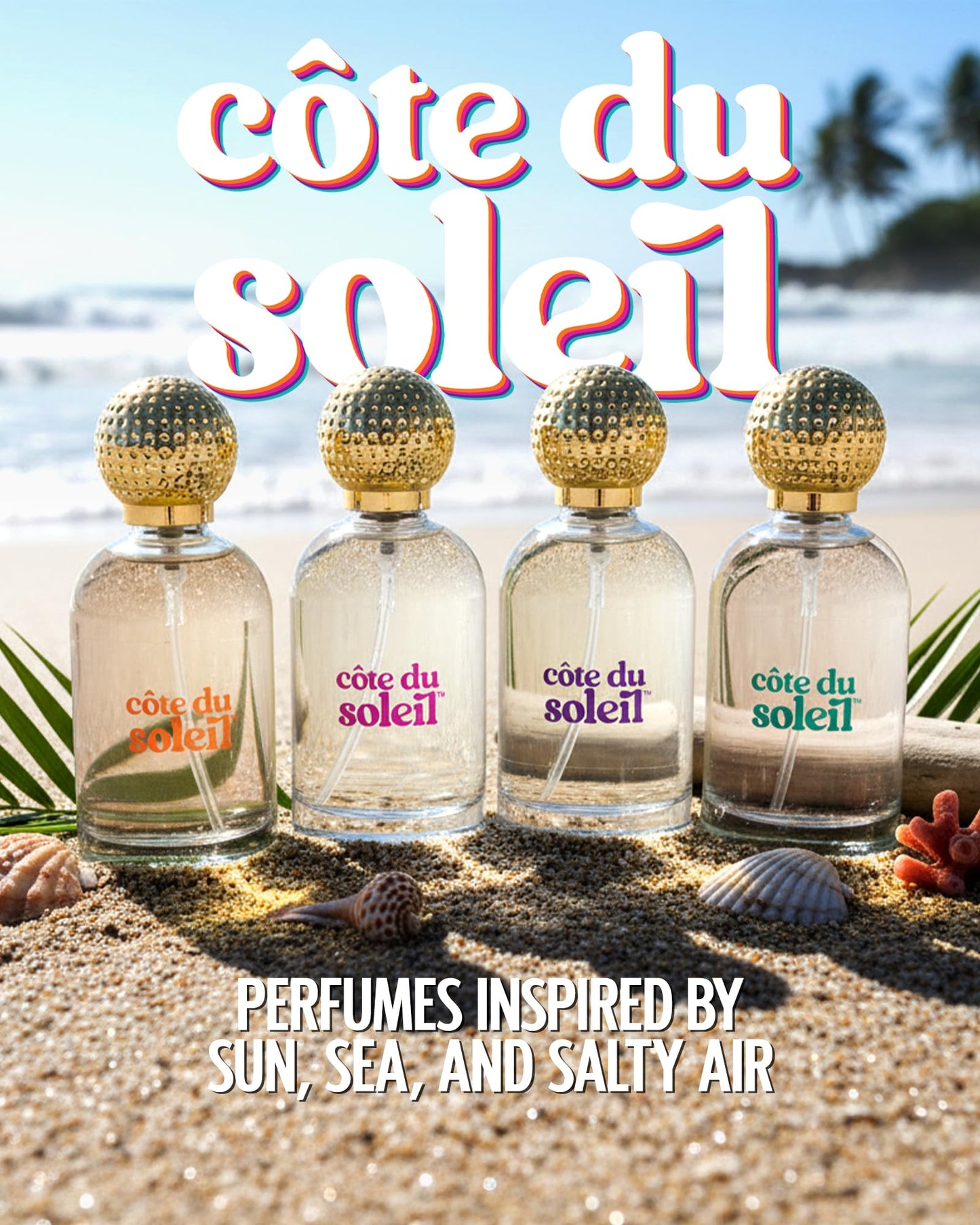 PB ParfumsBelcam Côte du Soleil Eau de Parfum for Women - Sweet Beachy Gourmand Scent with Coconut, Vanilla & Marshmallow - Long-Lasting Women’s Beauty & Personal Care PB ParfumsBelcam