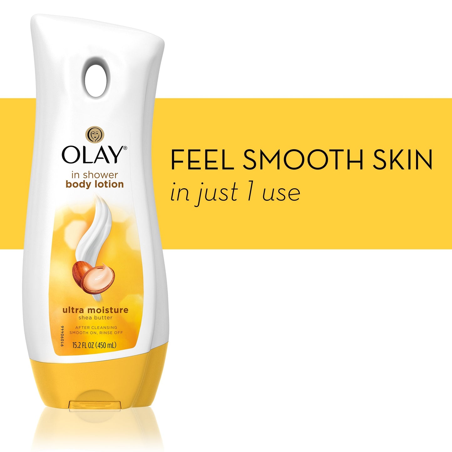 Olay Ultra Moisture Shea Butter In-Shower Body Lotion, Improves Dry Skin Hydration in 5 Days, 15.2 Fl Oz (Pack of 4) Beauty & Personal Care Olay