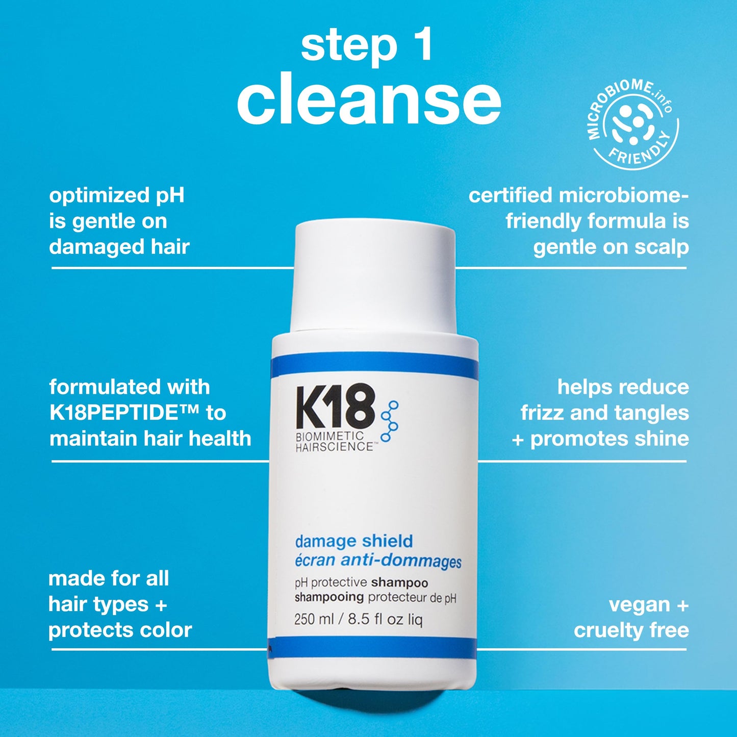 K18 Damage Shield Wash Care Set | Full-Size Color-Safe Protective Shampoo + Conditioner Reduces Frizz And Tangles, Maintains Hair Health, Protects Beauty & Personal Care K18