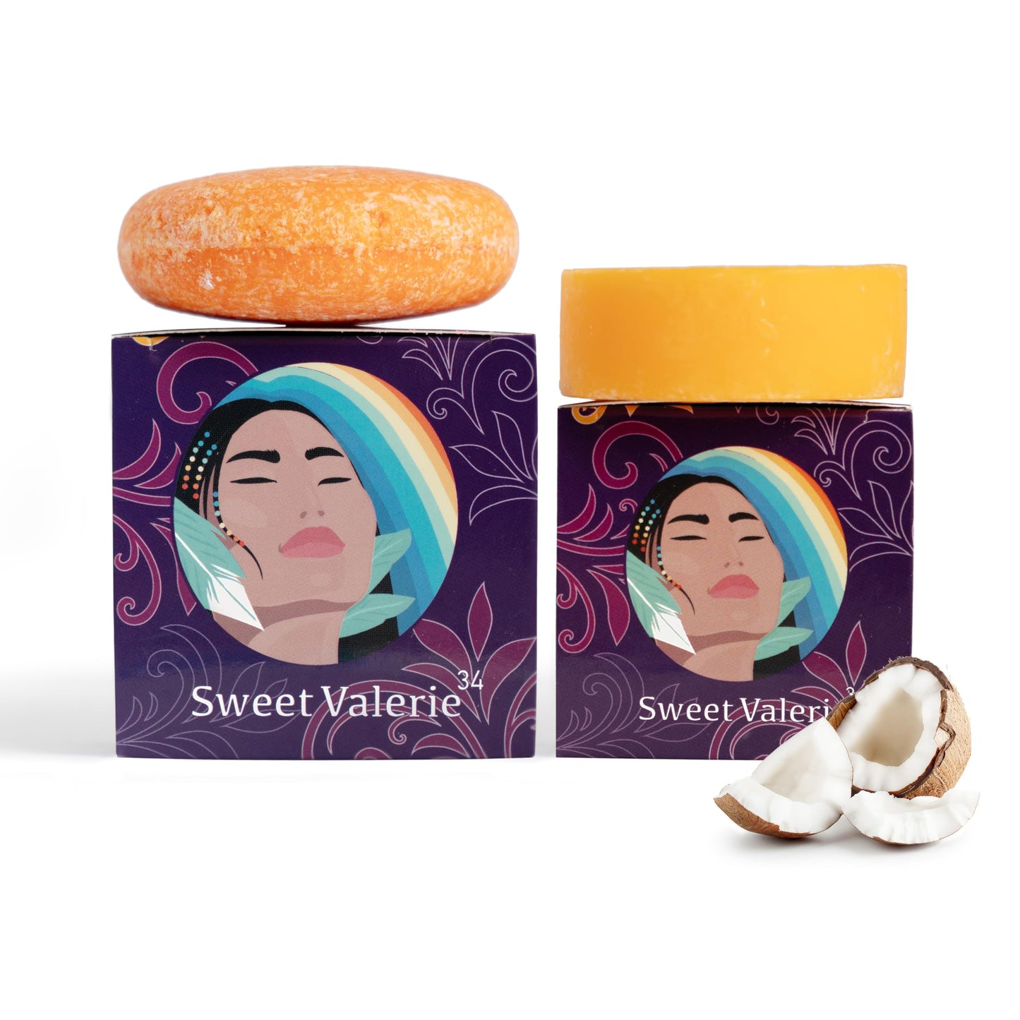 Sweetvalerie34 Shampoo & Conditioner Bar Set - Made with Organic Ingredients - Hydrating, Promotes Hair Growth, Anti-Frizz - All Hair Types Beauty & Personal Care Sweetvalerie34
