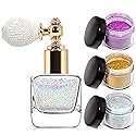 NewBang Body Glitter Spray,Sliver Gold Pink Glitter Powder,Shimmer Highlighter Loose Powder Glitter Makeup for Body Face Hair Clothes Nail Art Craft Beauty & Personal Care NewBang