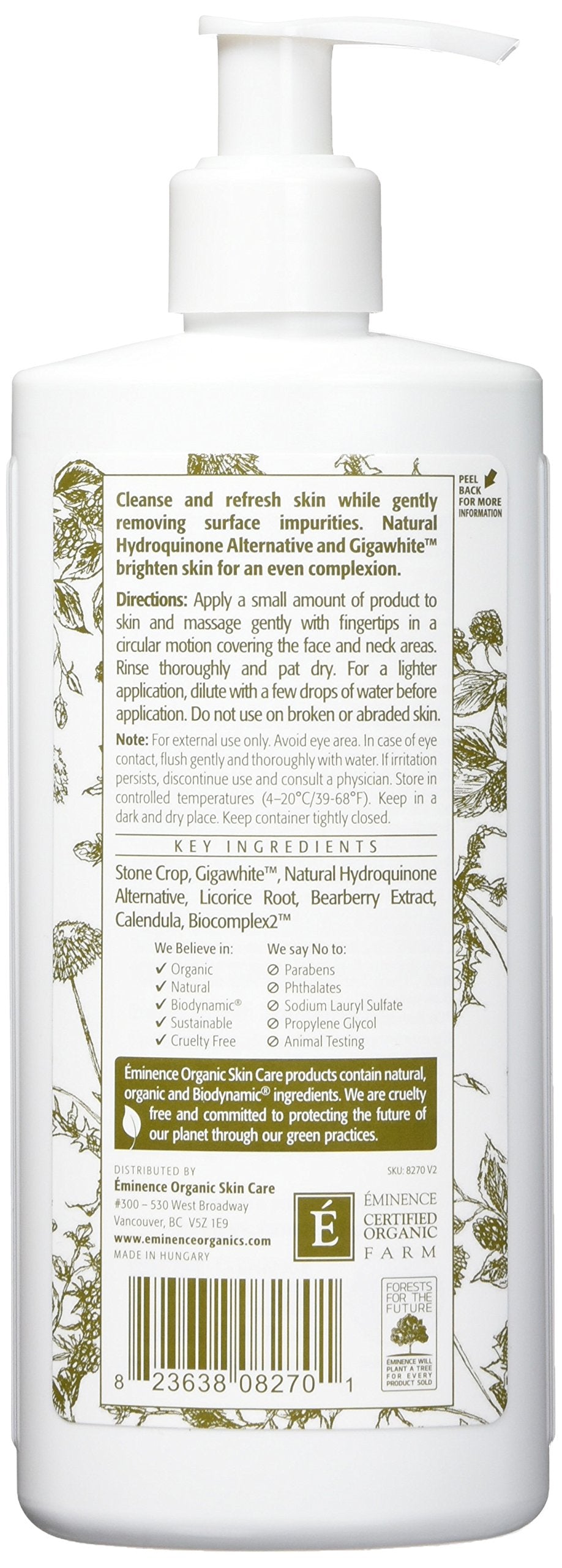 Eminence Bright Skin Cleanser, 8.4 Ounce Beauty & Personal Care Eminence