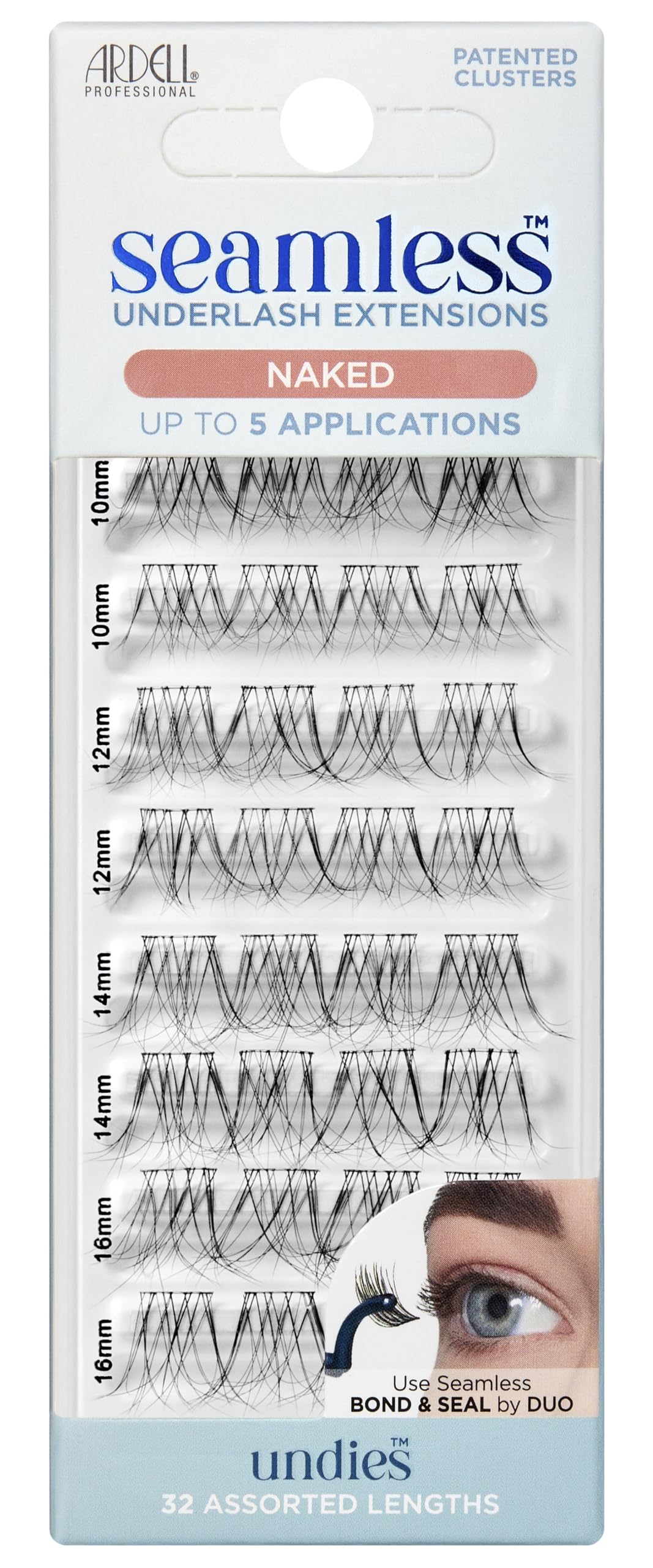 Ardell Seamless Naked Underlash Extensions - Refill Pack, Natural Lash Clusters, DIY Cluster Eyelash Extensions, Natural Eyelash Clusters, Individual… Beauty & Personal Care Ardell