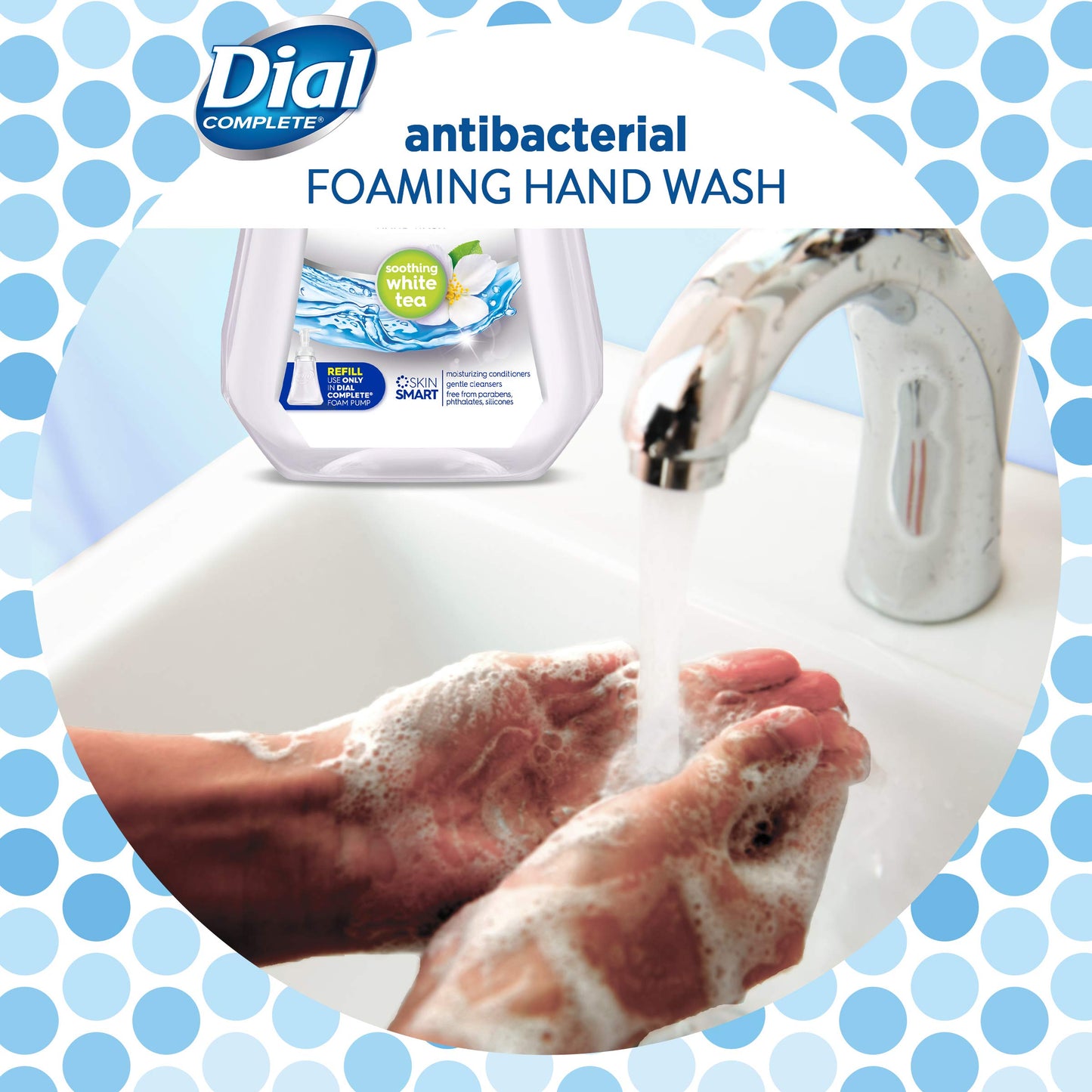 Dial Complete Antibacterial Foaming Hand Soap Refill, Soothing White Tea, 32 fl oz Beauty & Personal Care Dial