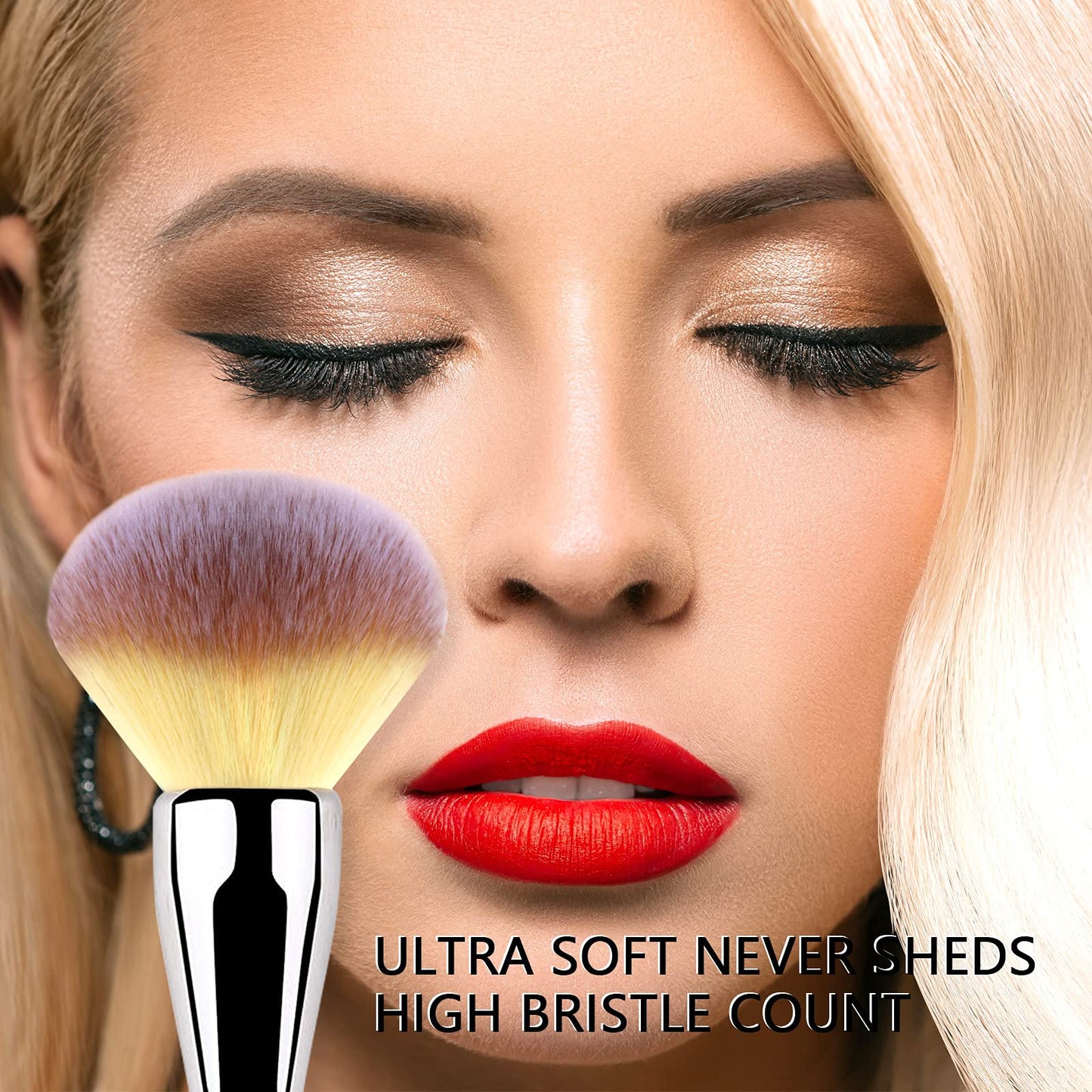 Foundation Brush,Daubigny Large Powder Brush Flat Arched Premium Durable Kabuki Makeup Brush Perfect For Blending Liquid,Cream and Flawless Beauty & Personal Care Daubigny
