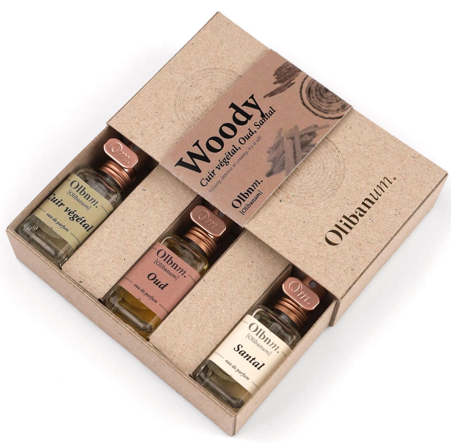 Olibanum Olbnm. Eau De Parfum - Discovery Sets Trio Woody (Cuir, Oud, Santal), 3x12ml Beauty & Personal Care Olibanum
