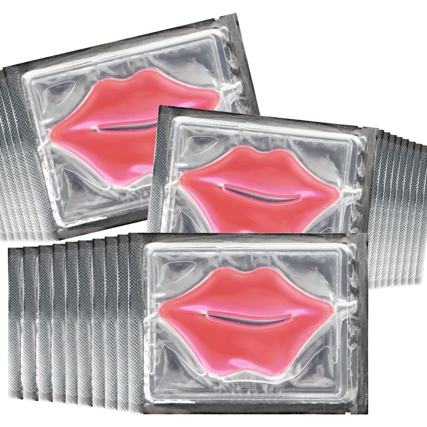 Lip Mask 30PCS Collagen Lip Masks Overnight: Hydrating Moisturizing Lip Mask Sheet Pack Bulk with Hydrogel Crystal Gold Essence - Lip Sleeping Mask Beauty and Personal Care RAINFLOW