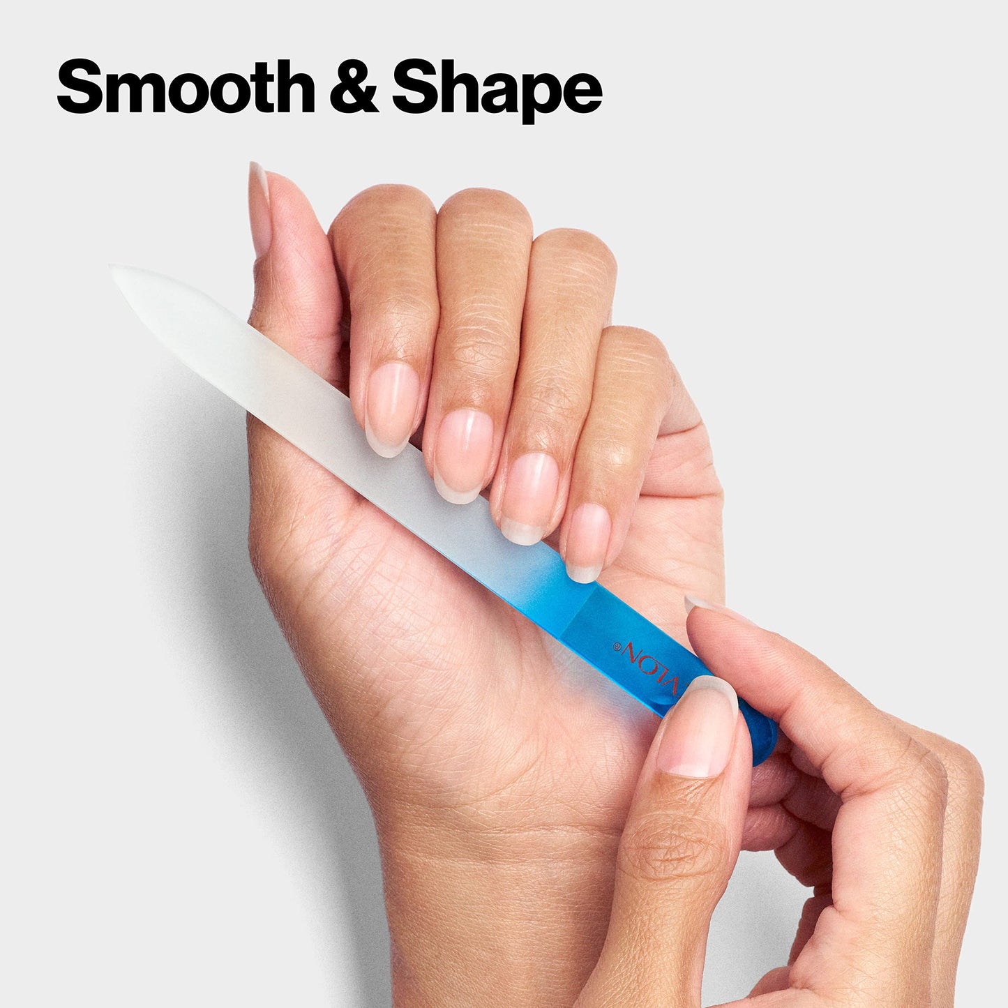 Revlon Glass Nail File, Manicure Tool for Shaping Natural Fingernails, Self-Cleaning with Bacteria Shield Technology, 1 Count Beauty & Personal Care REVLON