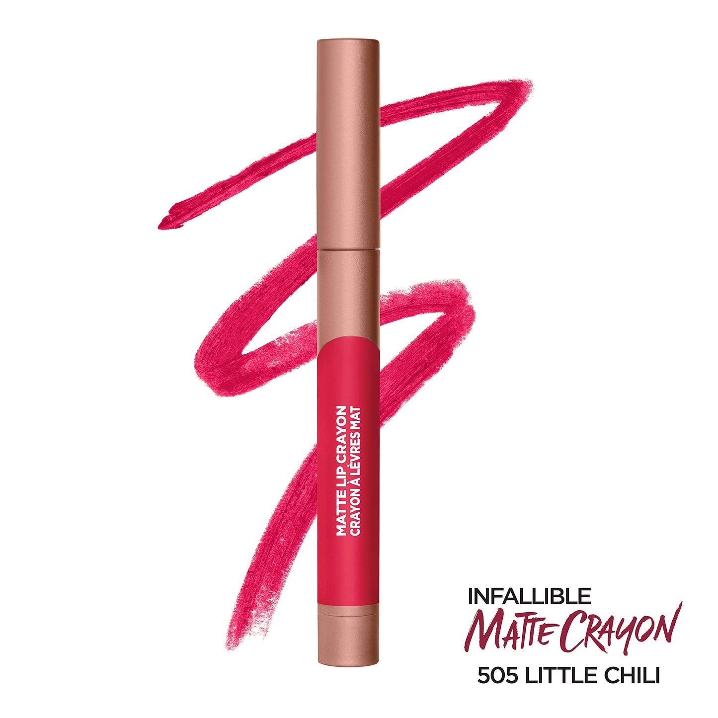 L’Oréal Paris Infallible Matte Lip Crayon, Little Chili (Packaging May Vary) Beauty & Personal Care L'Oreal Paris
