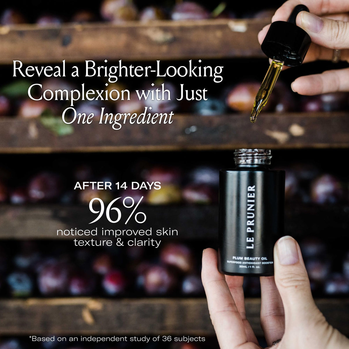 Le Prunier Plum Beauty Oil Face Oil, Hydrating Antioxidant Facial Oil