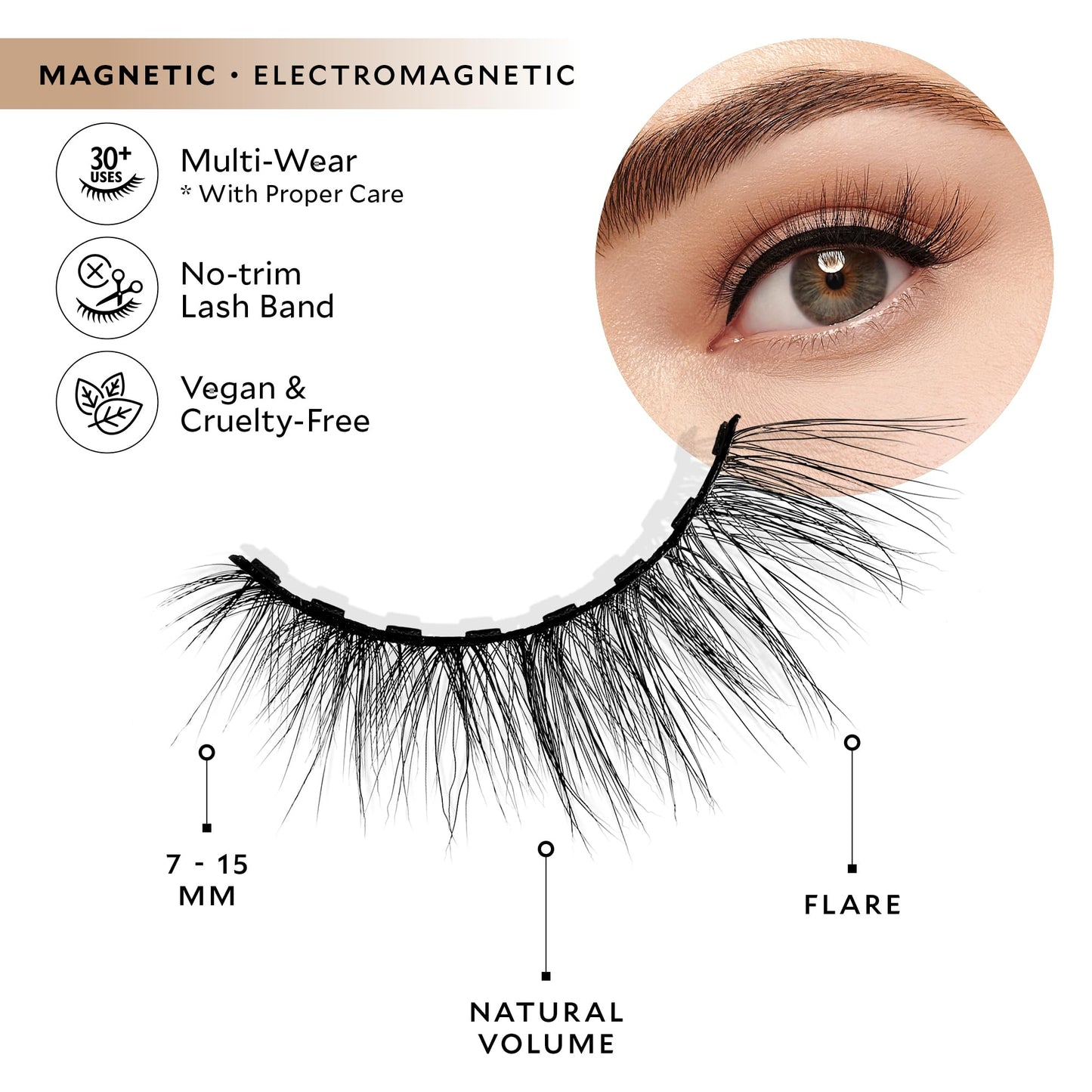 VeVelour Magnetic Eyelashes, Luxurious False Eyelashes, Reusable Lashes, Wear up to 30x & Vegan, All Eye Shapes, Natural Lashes, Magnetic Eyeliner not Beauty & Personal Care VELOUR