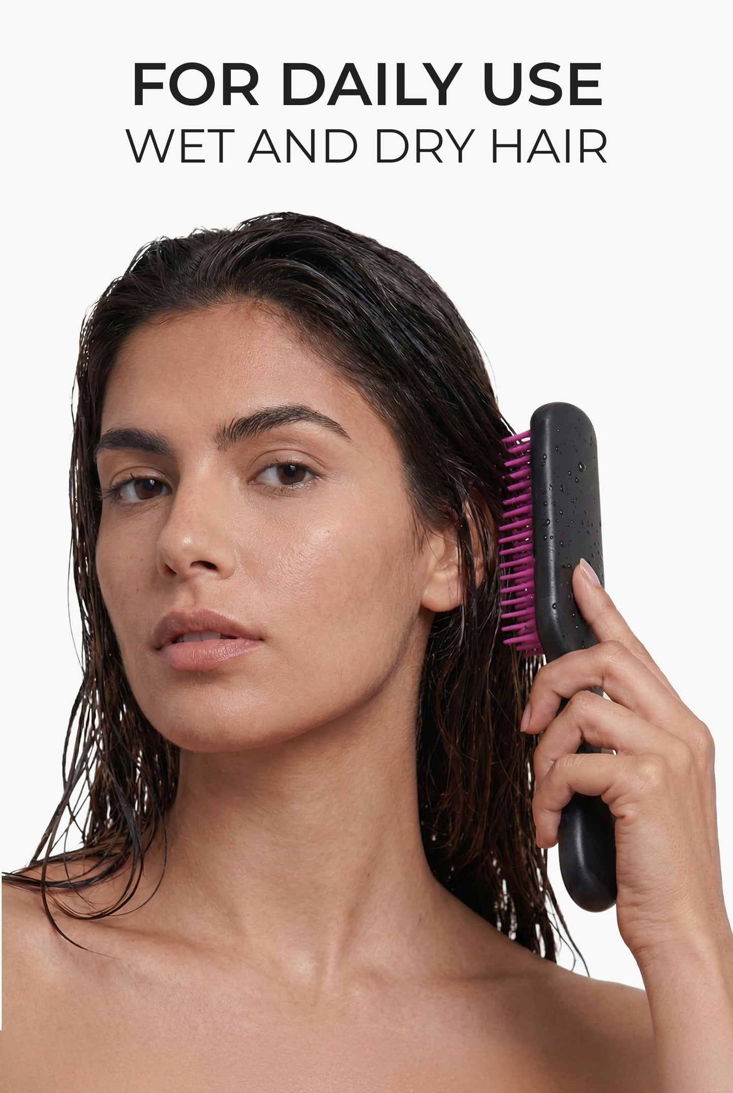 Aséptiqo Brush - Premium Detangling Hair Brush, Compact & Easy to Clean Multi Purpose HairBrush for Women, Men, Kids - Ideal for Straight to Wavy Beauty & Personal Care Aséptiqo