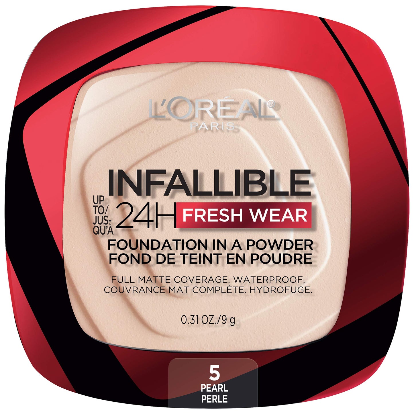L'Oreal Paris Makeup Infallible Fresh Wear Foundation in a Powder, Up to 24H Wear, Waterproof, Pearl, 0.31 oz. Beauty & Personal Care L'Oreal Paris