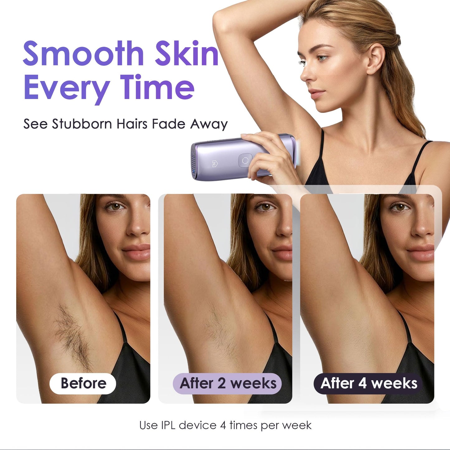 Neubutyan IPL Laser Hair Removal Device for Women & Men, 25J Sapphire Ice Cooling for Nearly Painless Hair Removal, Visible Hair Reduction in 2 Weeks Beauty and Personal Care Neubutyan