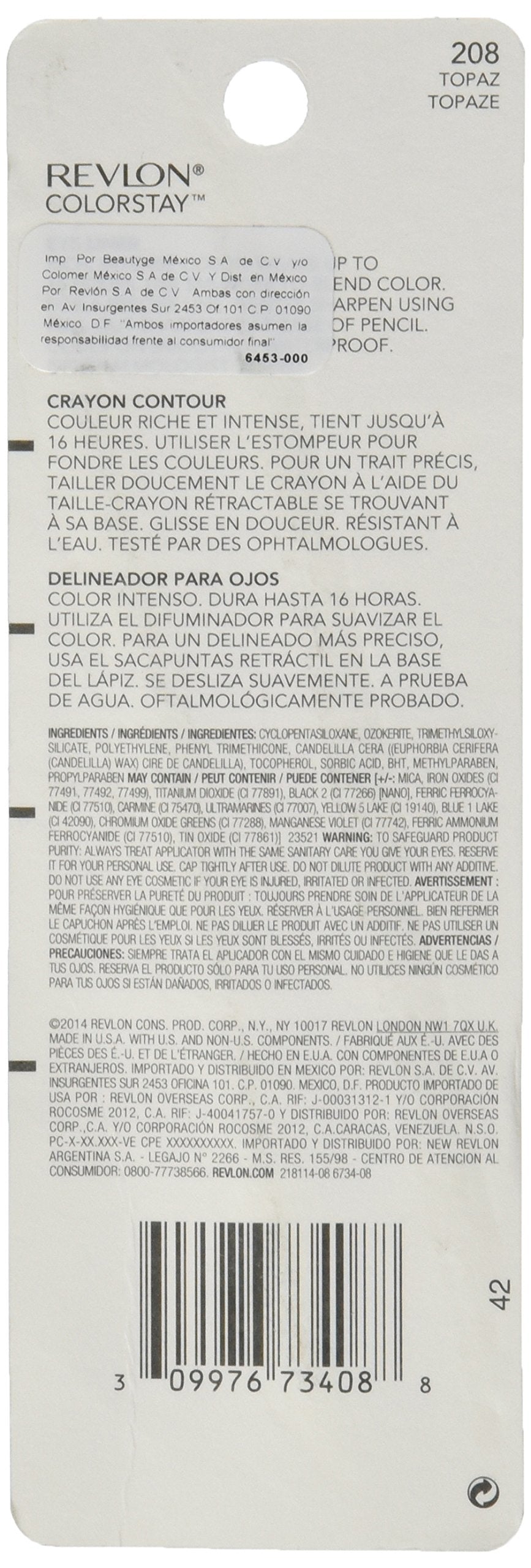 Revlon ColorStay Eyeliner, Topez/208, 0.01 Ounce Beauty & Personal Care REVLON