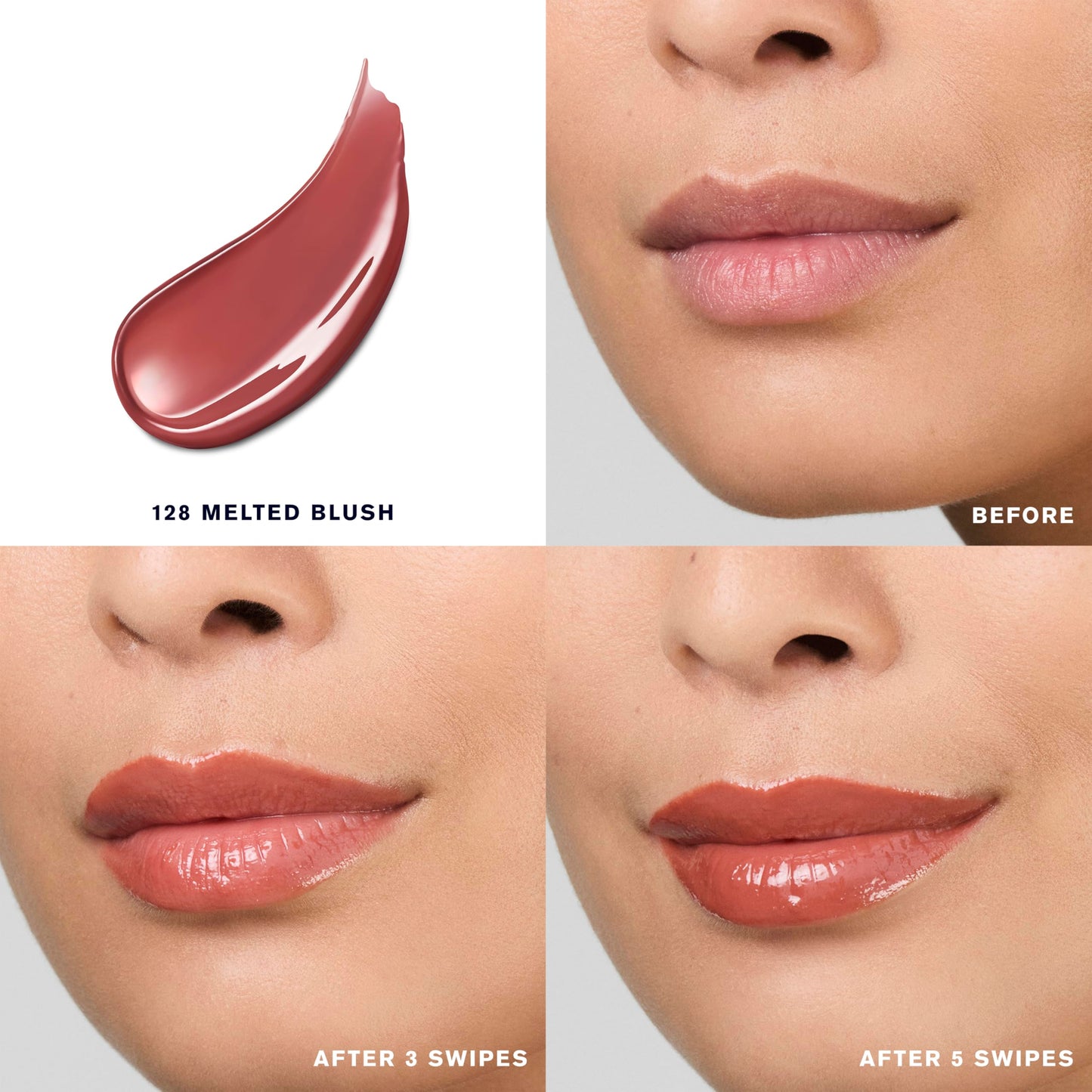 Estée Lauder Pure Color Melt-On Glosstick for Lips | Plumping & Moisturizing Lip Gloss, 128 Melted Blush Beauty & Personal Care Estée Lauder