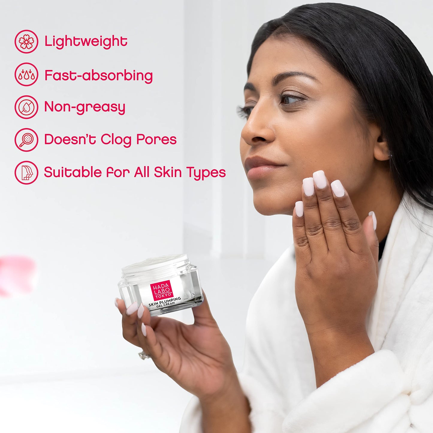 Hada Labo Tokyo Plumping Gel Cream, Facial Moisturizer, Clinically Proven to Provide 24-Hour Moisture in One Use, Super HyaluronicAcid, Ceramides Beauty & Personal Care Hada Labo Tokyo