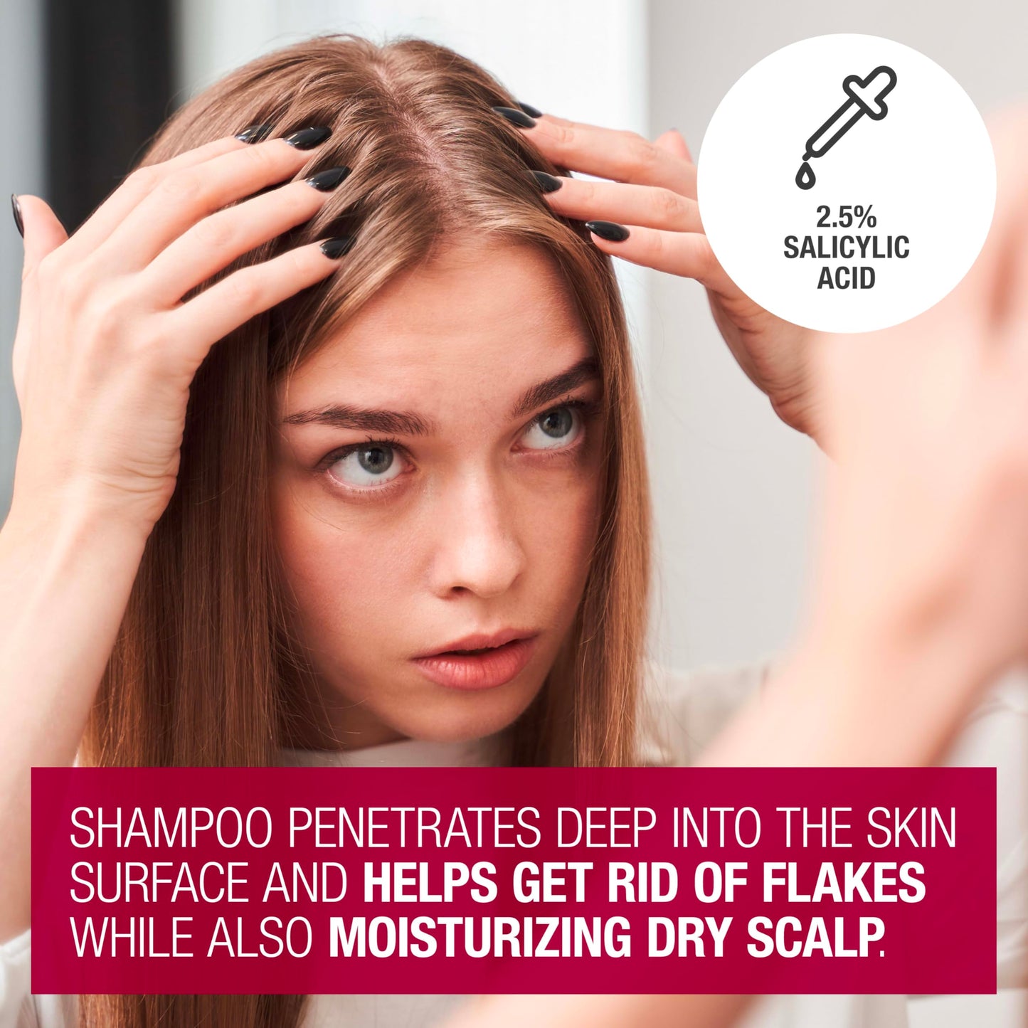 Neutrogena Scalp Therapy Anti-Dandruff Shampoo for Scalp Build-up Control, 2.5% salicylic acid, with Apple Cider Vinegar Fragrance, 12 fl oz Beauty & Personal Care Neutrogena